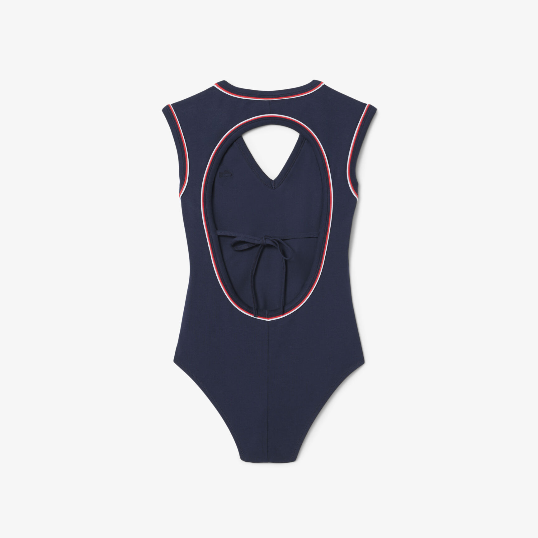 بدلة قطنية مفتوحة من الخلف بقصة ضيقة