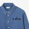 Badge Accent Denim Shirt lacoste badge accent denim shirt