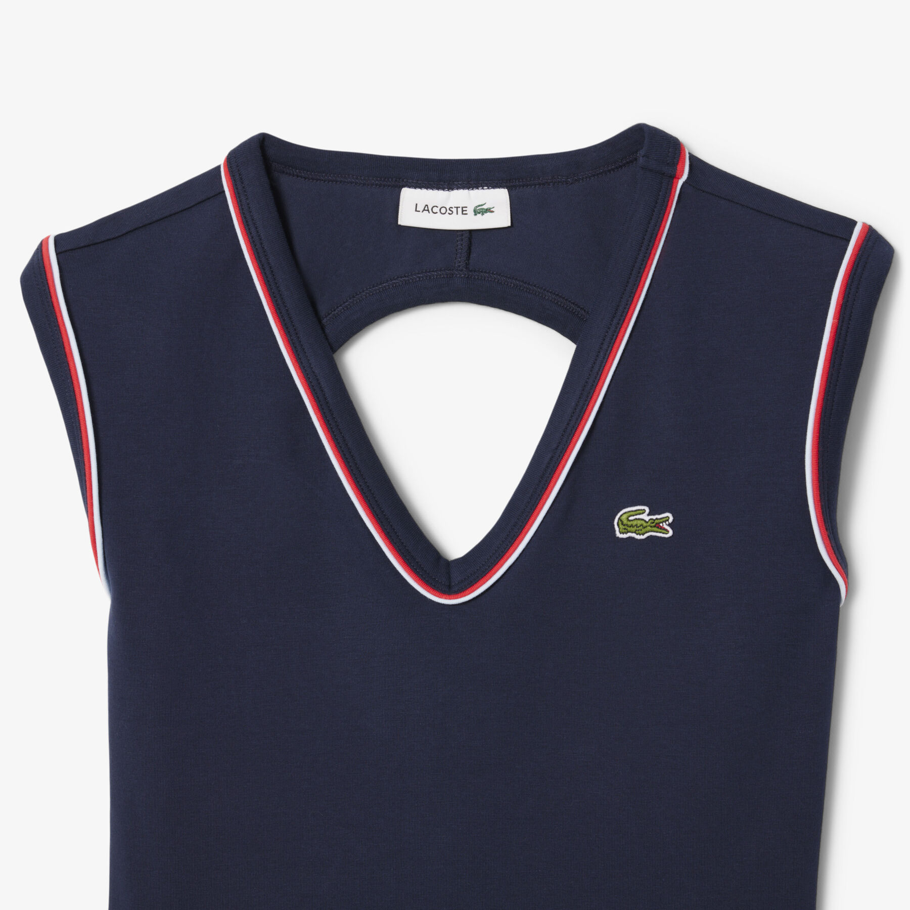 Slim Fit Open Back Cotton Body lacoste slim fit open back cotton body