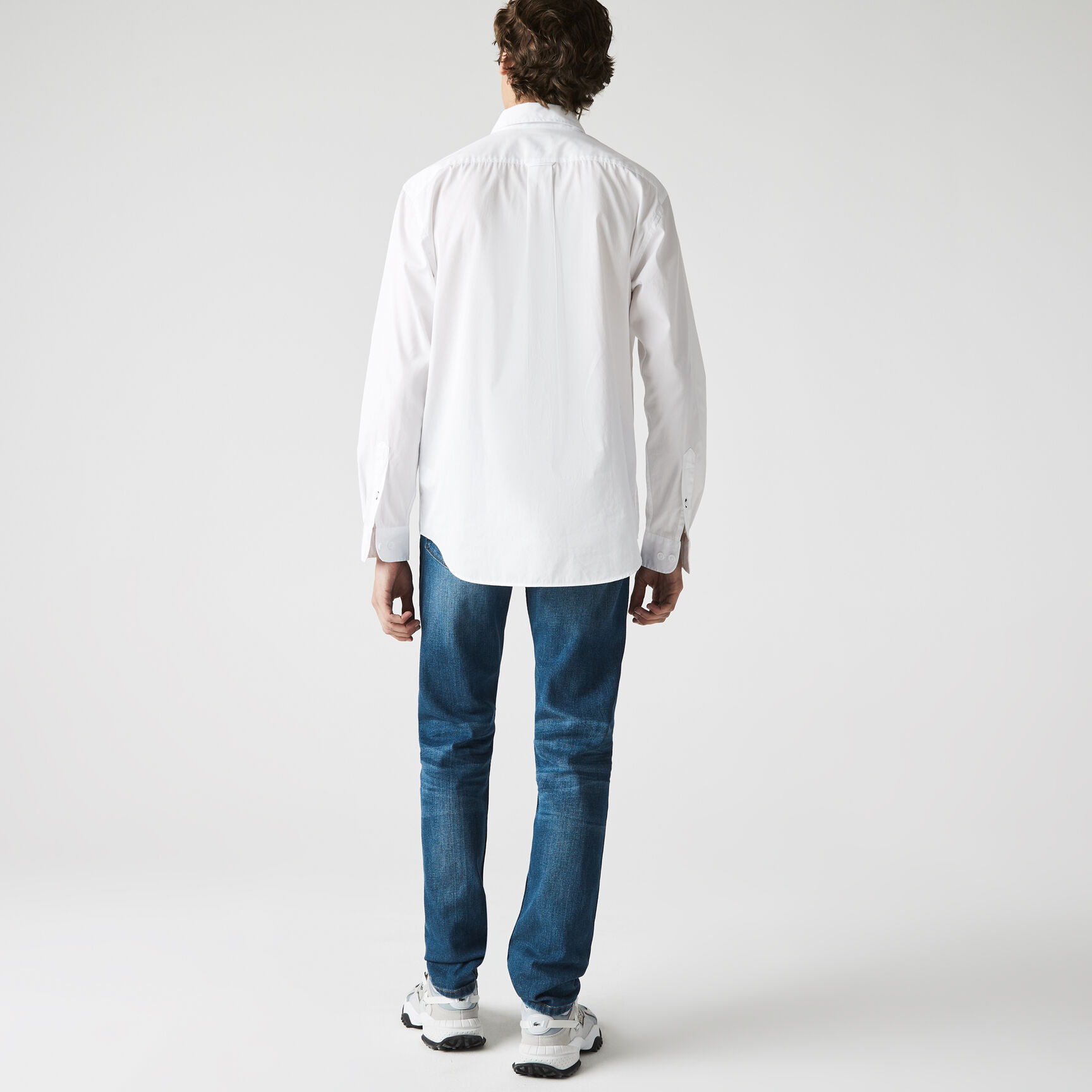 بنطال جينز بقصة ضيقة من الدنيم المرن مع 5 جيوب للرجال بنطال جينز بقصة ضيقة من الدنيم المرن مع 5 جيوب للرجال