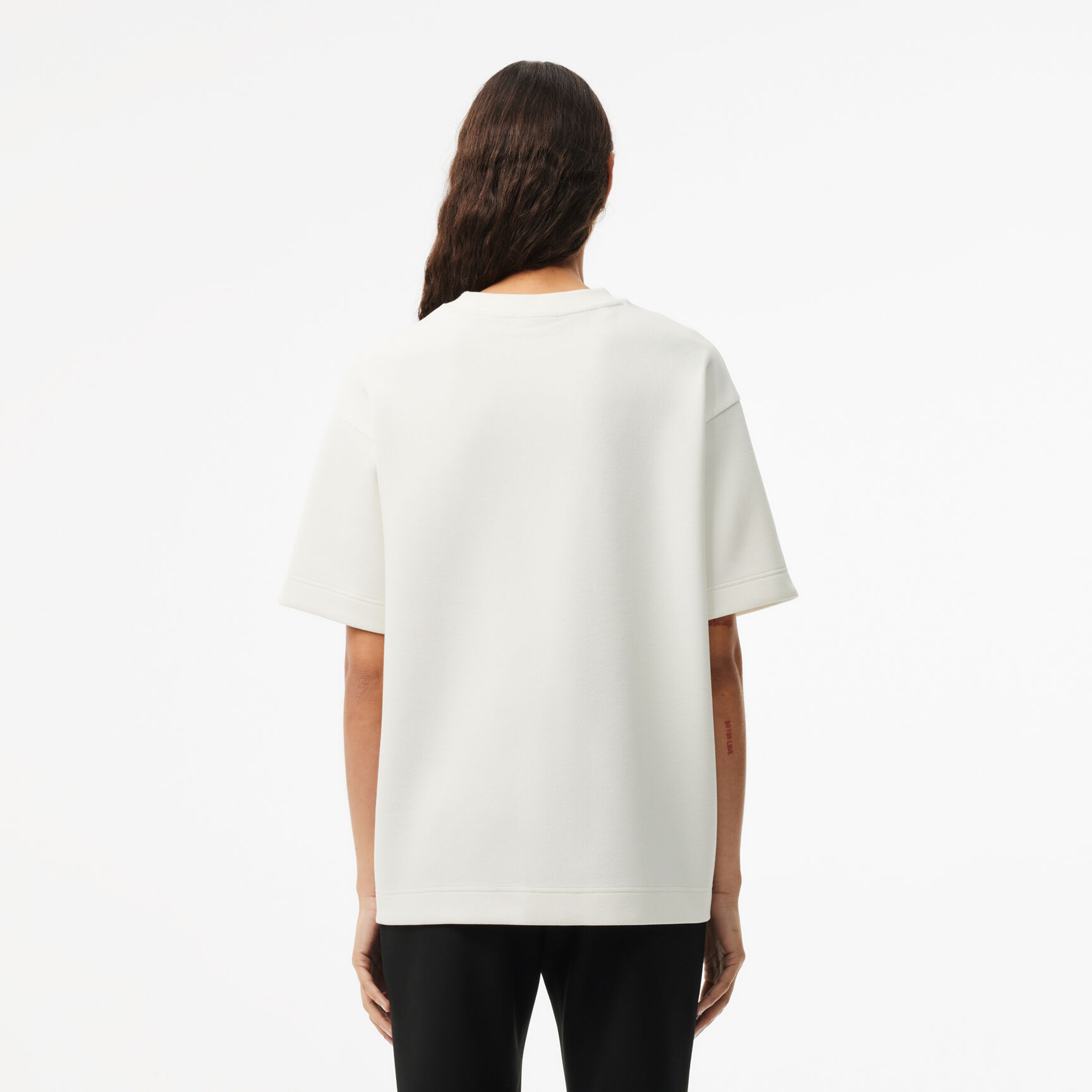 تي شيرت بيكيه مزدوج الوجه كبير الحجم تي شيرت بيكيه مزدوج الوجه كبير الحجم