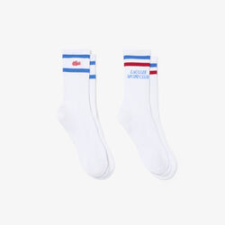 lacoste 2 pack striped socks