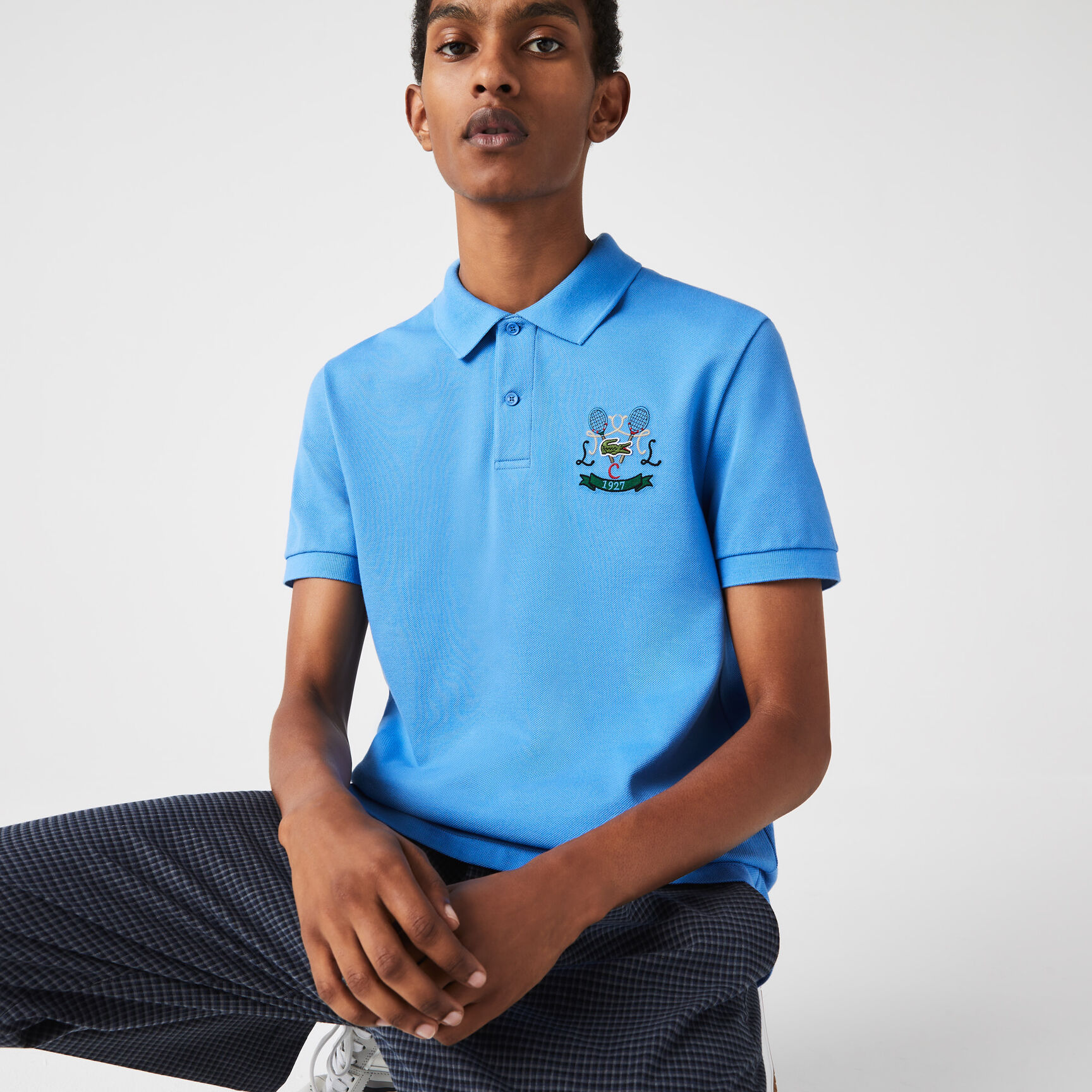 Men's Lacoste Regular Fit Tennis Embroidery Cotton Piqu&eacute; Polo Shirt