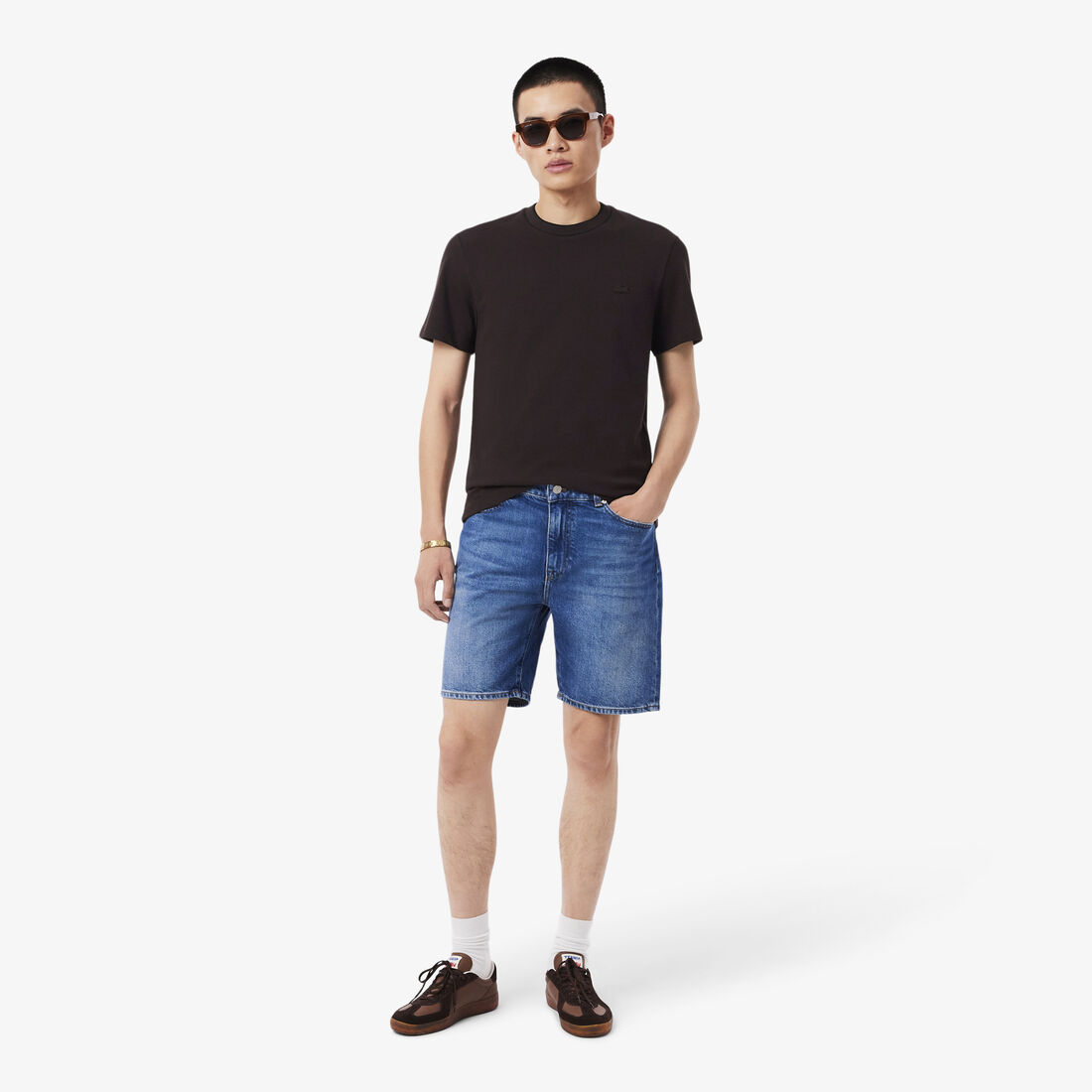 Stretch Pique Stripe Collar T-shirt Stretch Pique Stripe Collar T-shirt