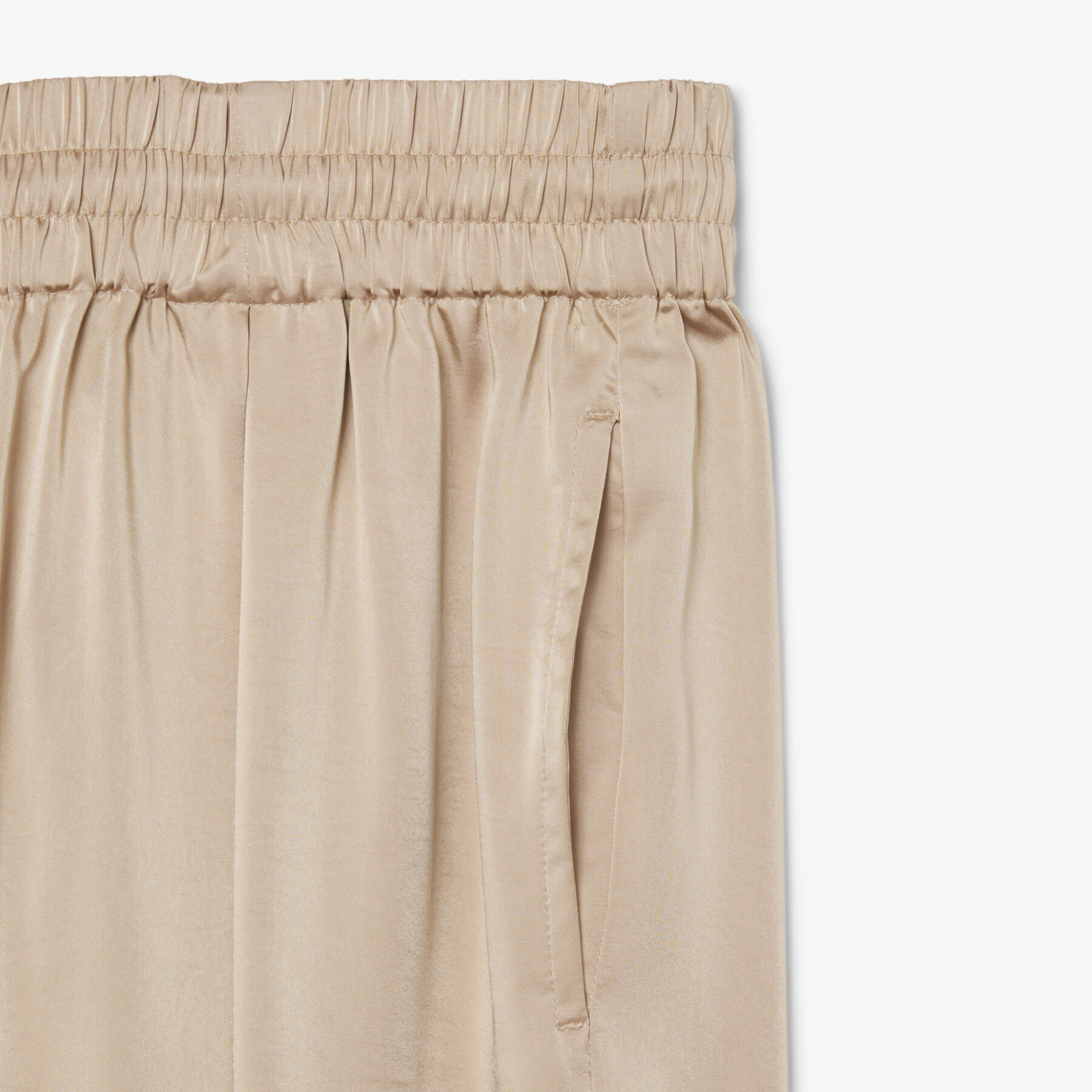 Oversized Elasticated Satin Pants lacoste oversized elasticated satin pants