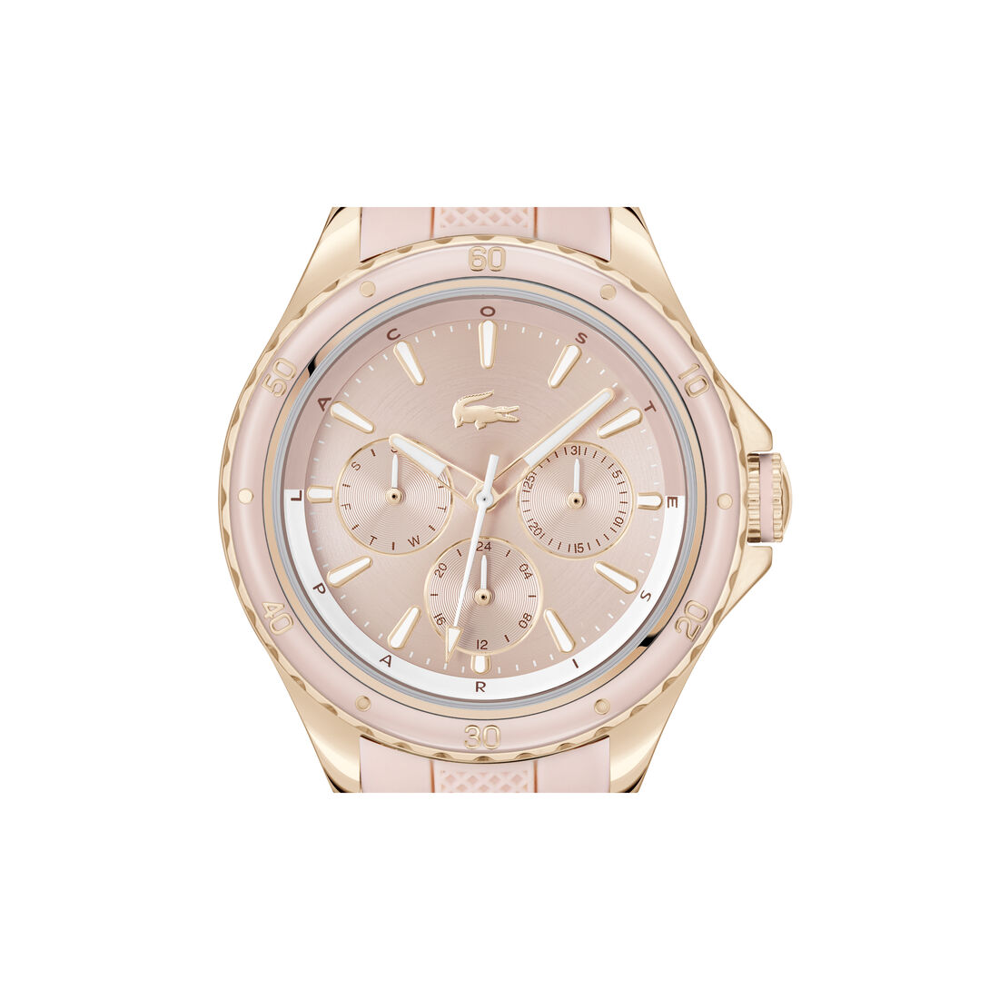 ساعة Santorini بسوار سيليكون بلون Blush ساعة Santorini بسوار سيليكون بلون Blush
