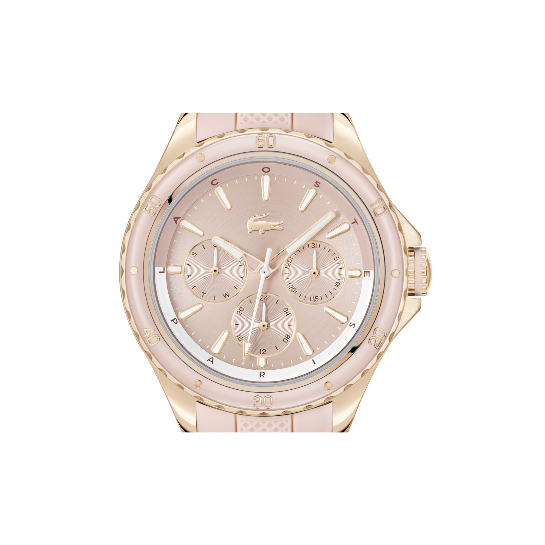 ساعة Santorini بسوار سيليكون بلون Blush ساعة Santorini بسوار سيليكون بلون Blush