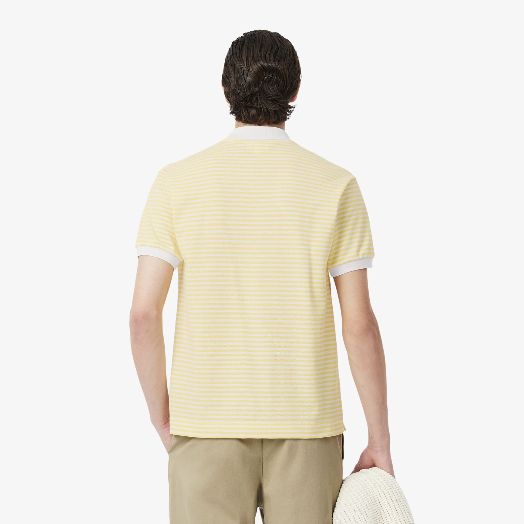 قميص بولو مخطط بيتي بيكيه بقصة كلاسيكية L.12.12 قميص بولو مخطط بيتي بيكيه بقصة كلاسيكية L.12.12