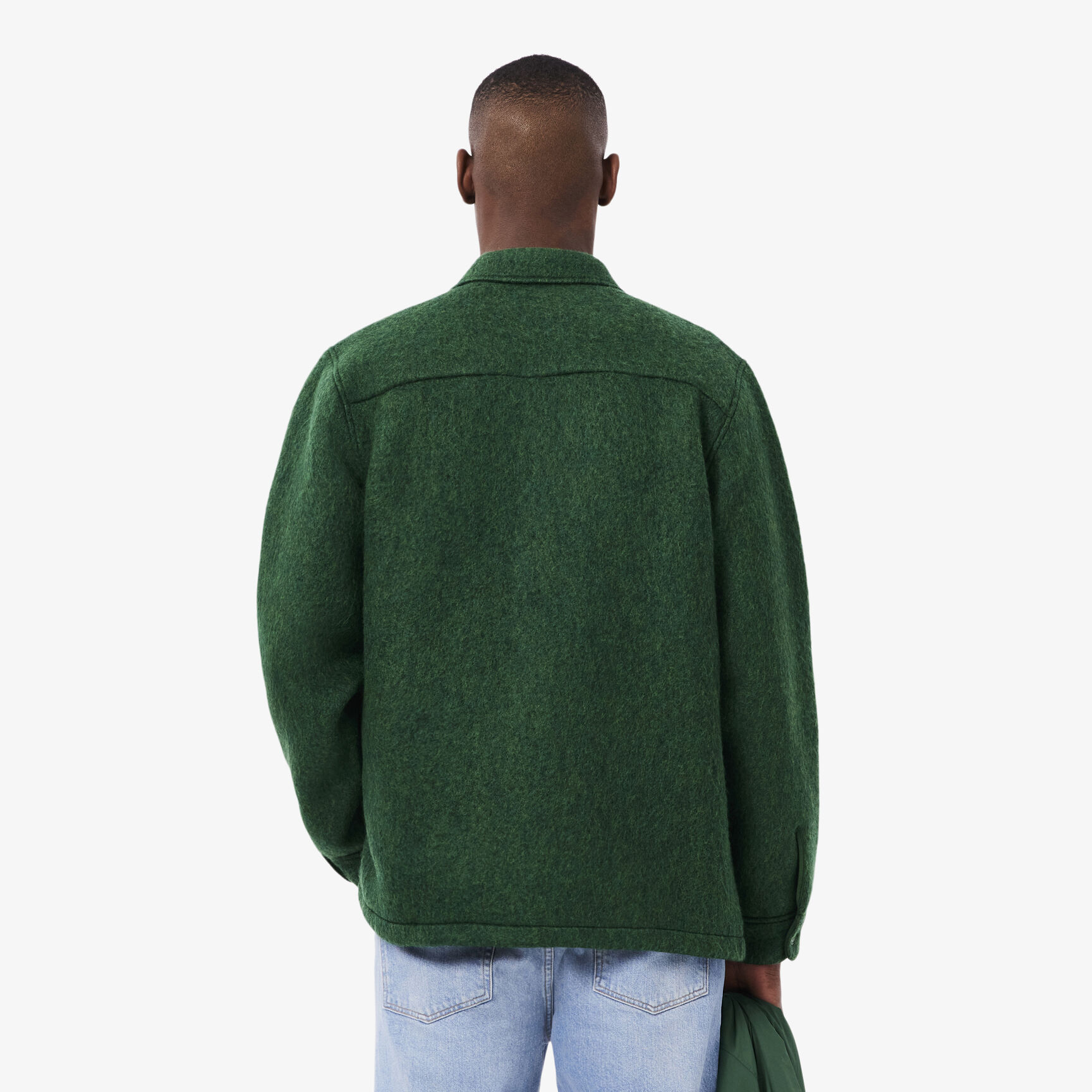 Wool Blend Felt Overshirt