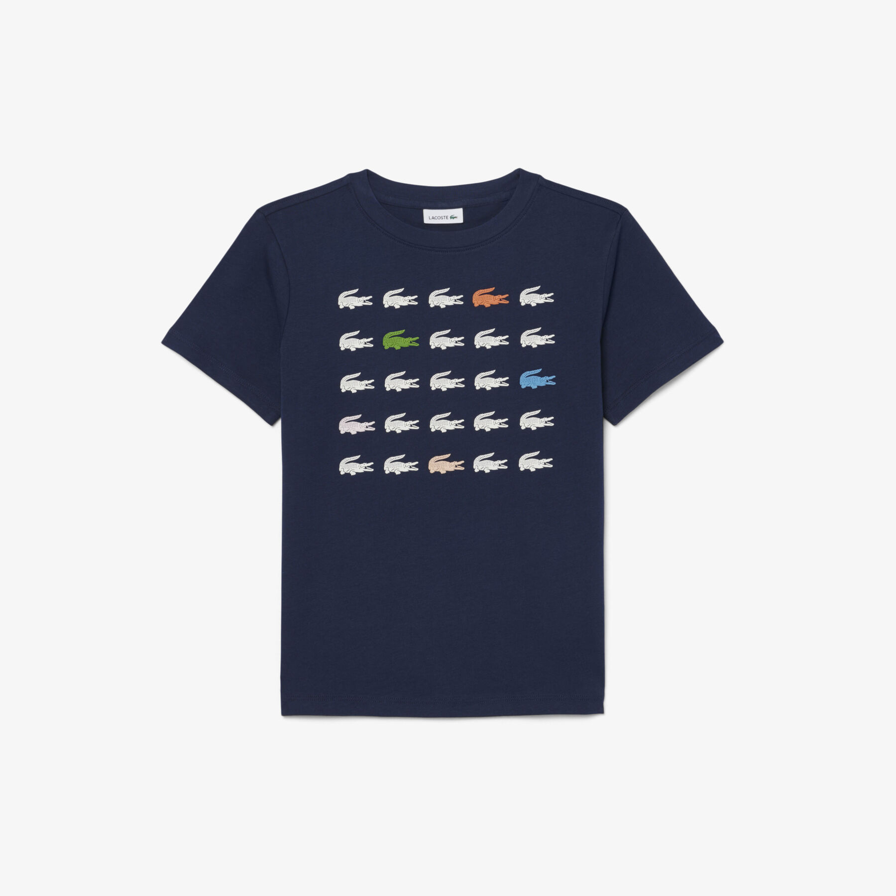 Crocodile Print Cotton T-shirt Crocodile Print Cotton T-shirt