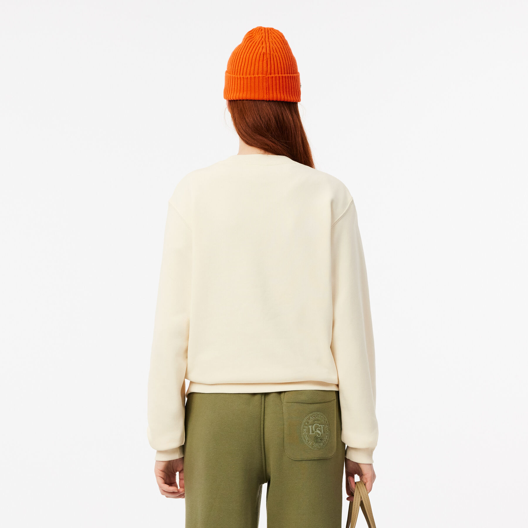 Embroidered Cotton Sweatshirt lacoste embroidered cotton sweatshirt
