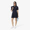 Flared Badge Accent Petit Pique Dress