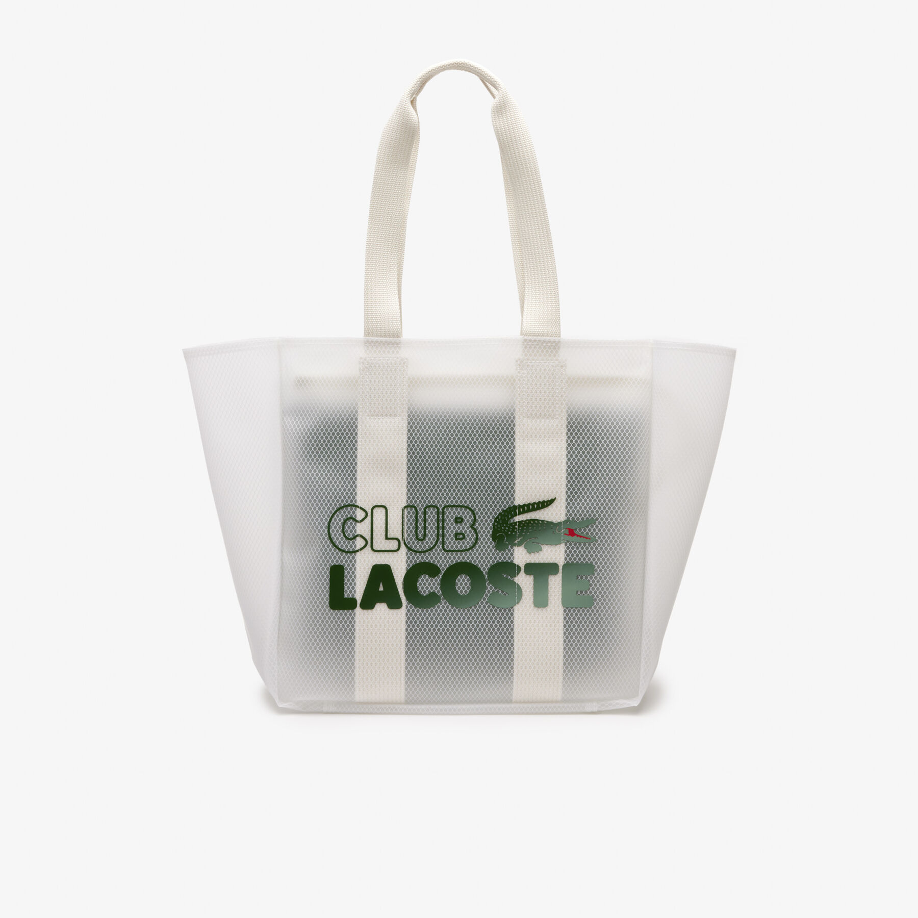 unisex lacoste transparent tote