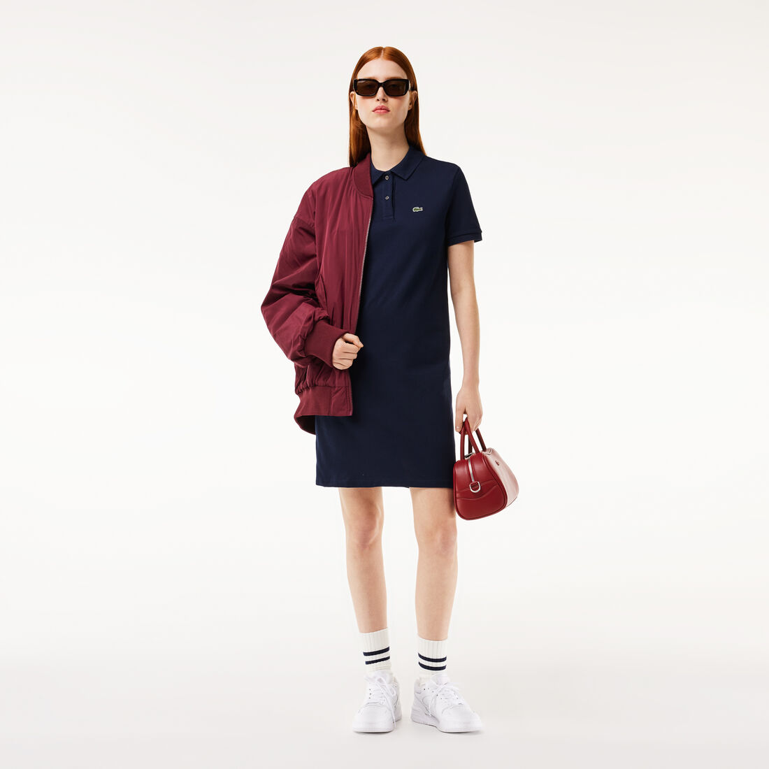 Women's Lacoste Pique Knit Polo Dress Women's Lacoste Pique Knit Polo Dress