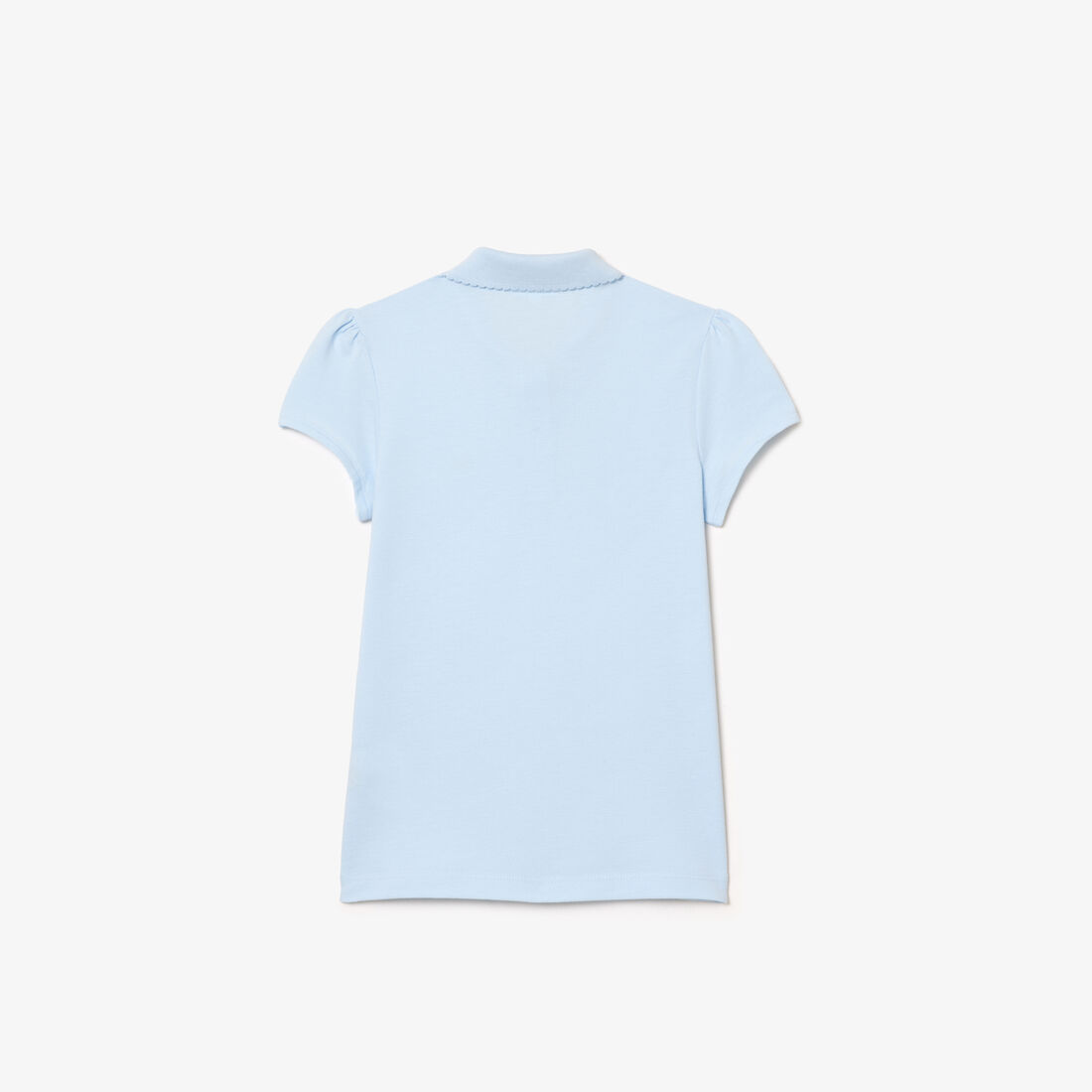 Scalloped Collar Mini Pique Polo Shirt Scalloped Collar Mini Pique Polo Shirt