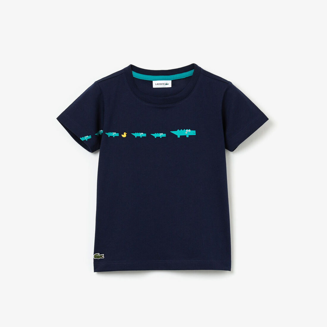 قميص تي-شيرت أولادي من القطن مطبوع بفتحة رقبة مستديرة قميص تي-شيرت أولادي من القطن مطبوع بفتحة رقبة مستديرة