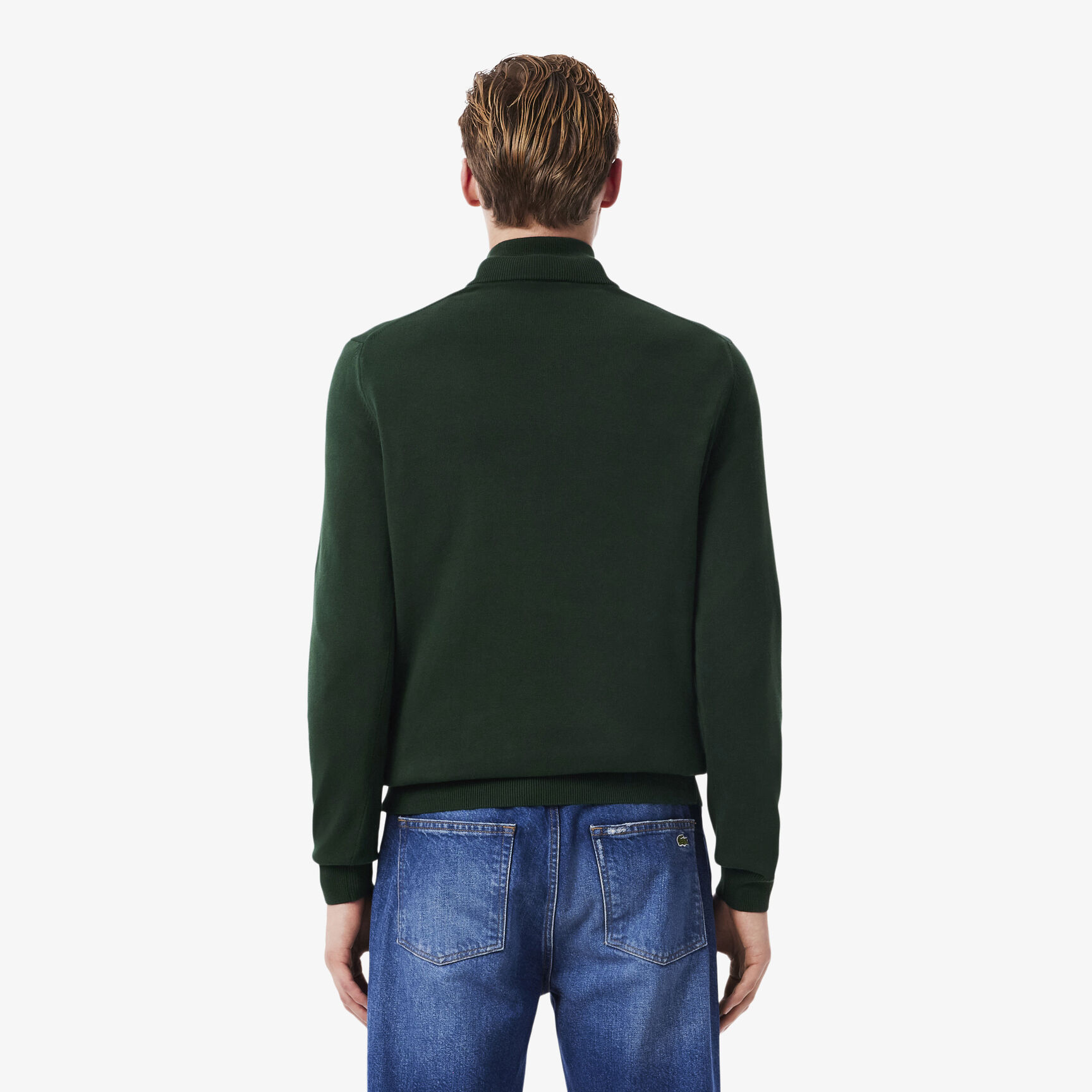 سترة قطنية بسحاب وياقة عالية سترة قطنية بسحاب وياقة عالية