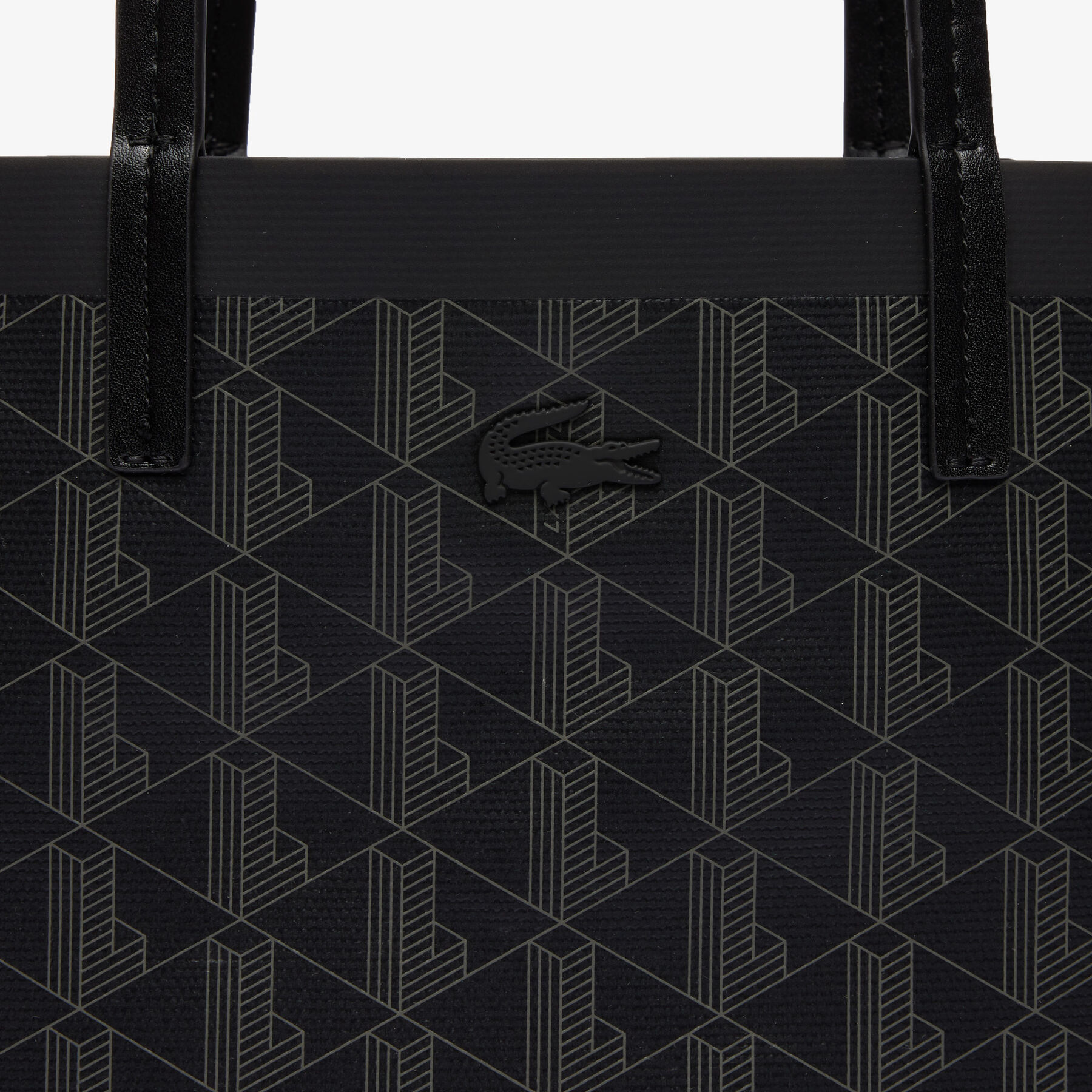 Zely Coated Canvas Monogram Small Tote lacoste zely coated canvas monogram small tote