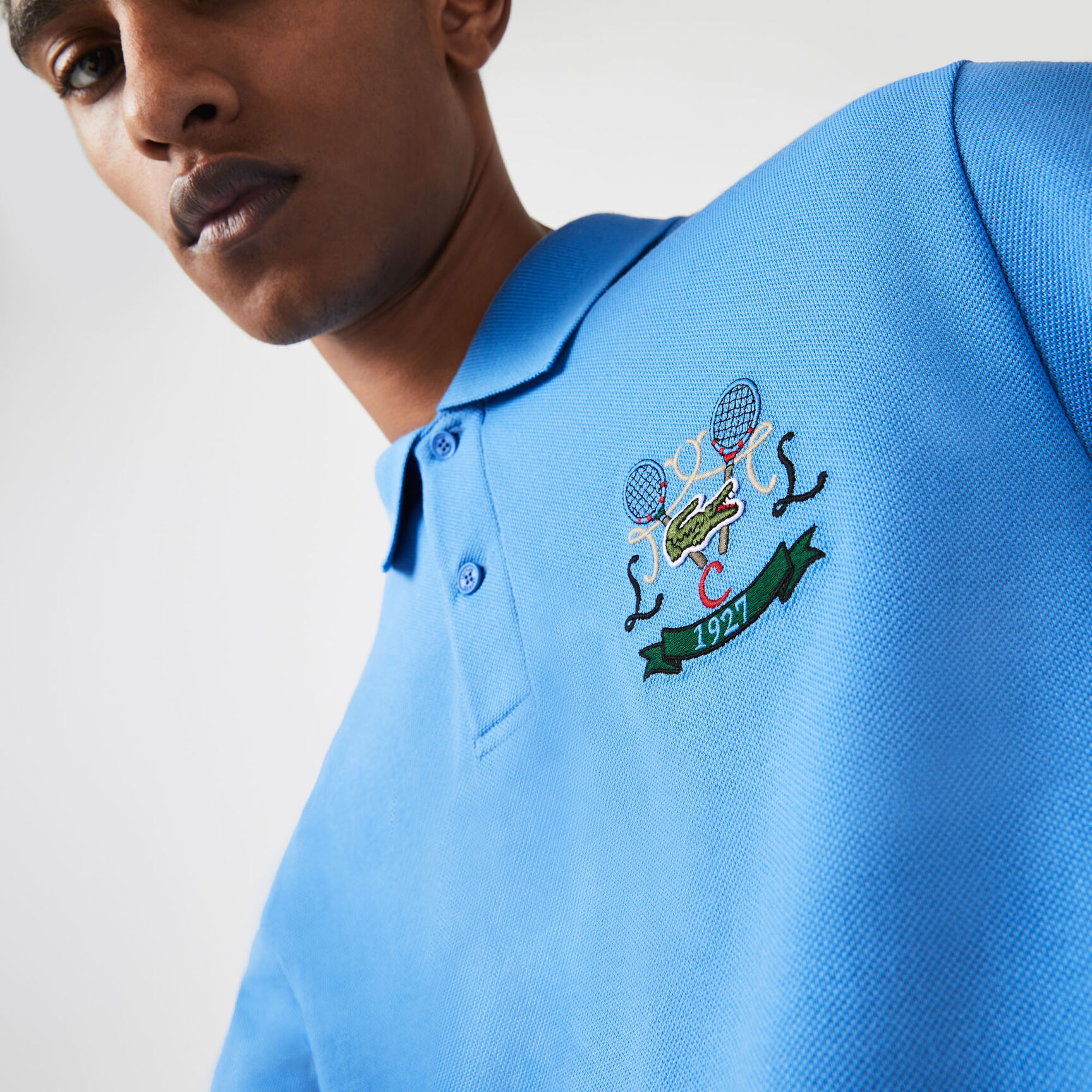 Men's Lacoste Regular Fit Tennis Embroidery Cotton Piqu&eacute; Polo Shirt