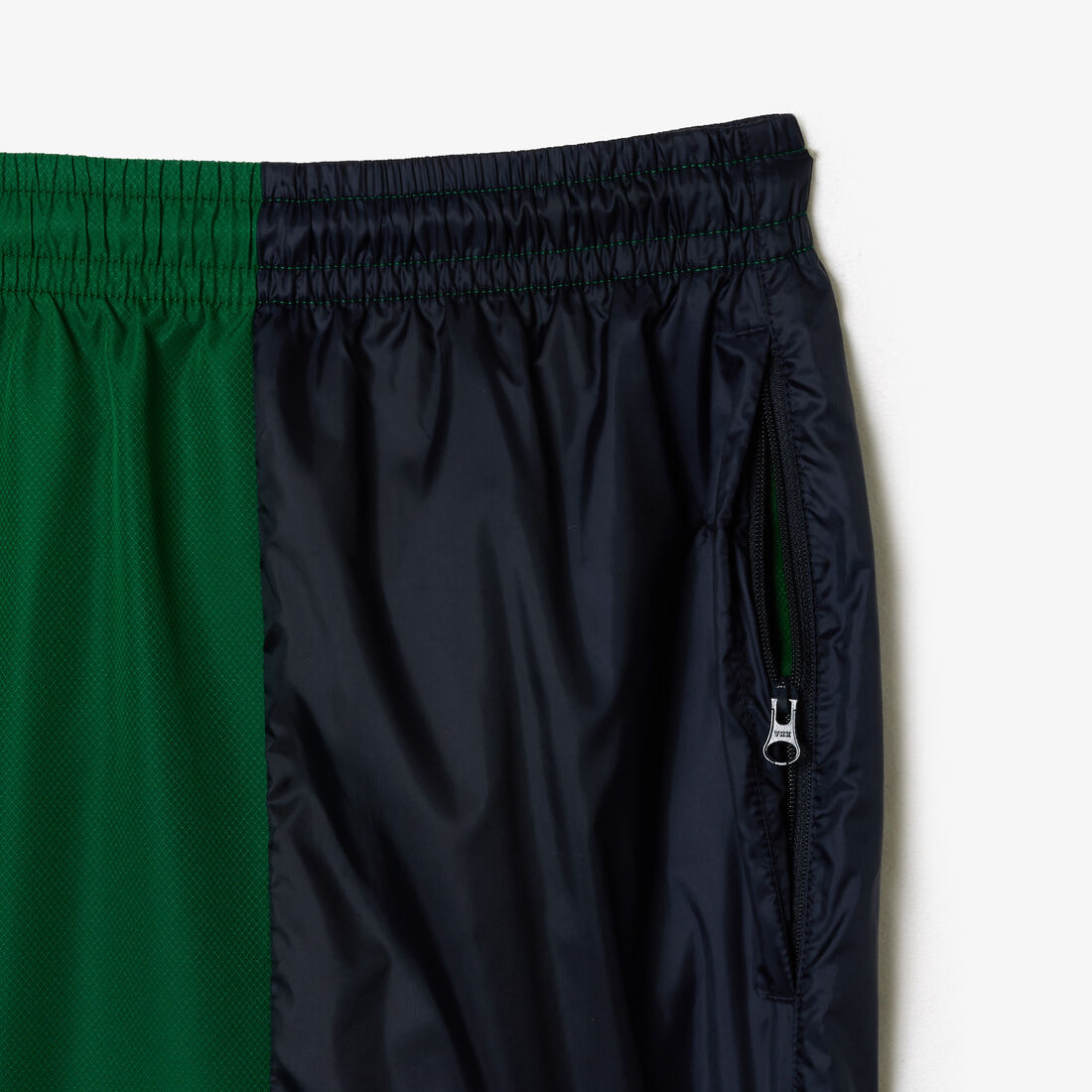 Mixed Material Colourblock Sportsuit Track Pants Mixed Material Colourblock Sportsuit Track Pants