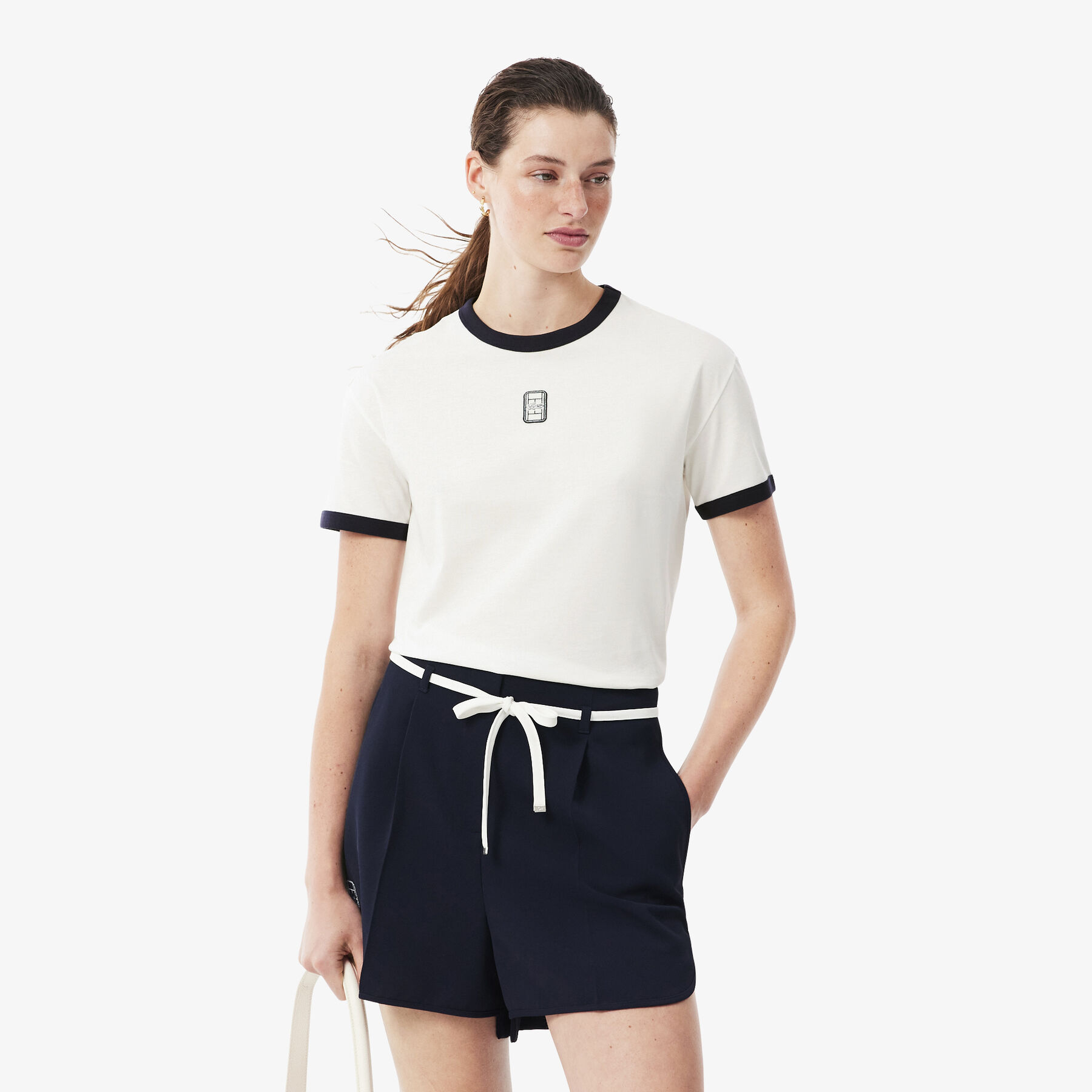 Embroidered Badge Jersey T-shirt