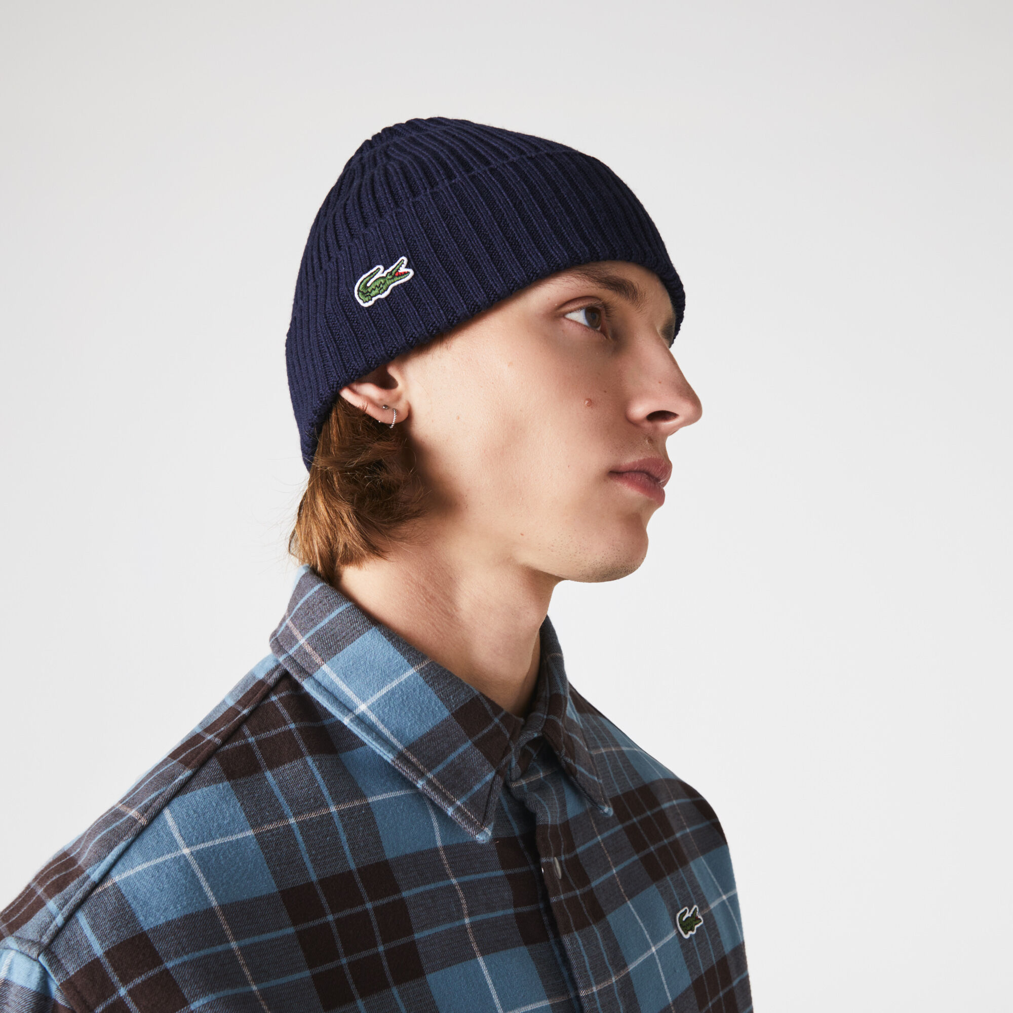 Buy Men s Ribbed Wool Beanie Lacoste SA