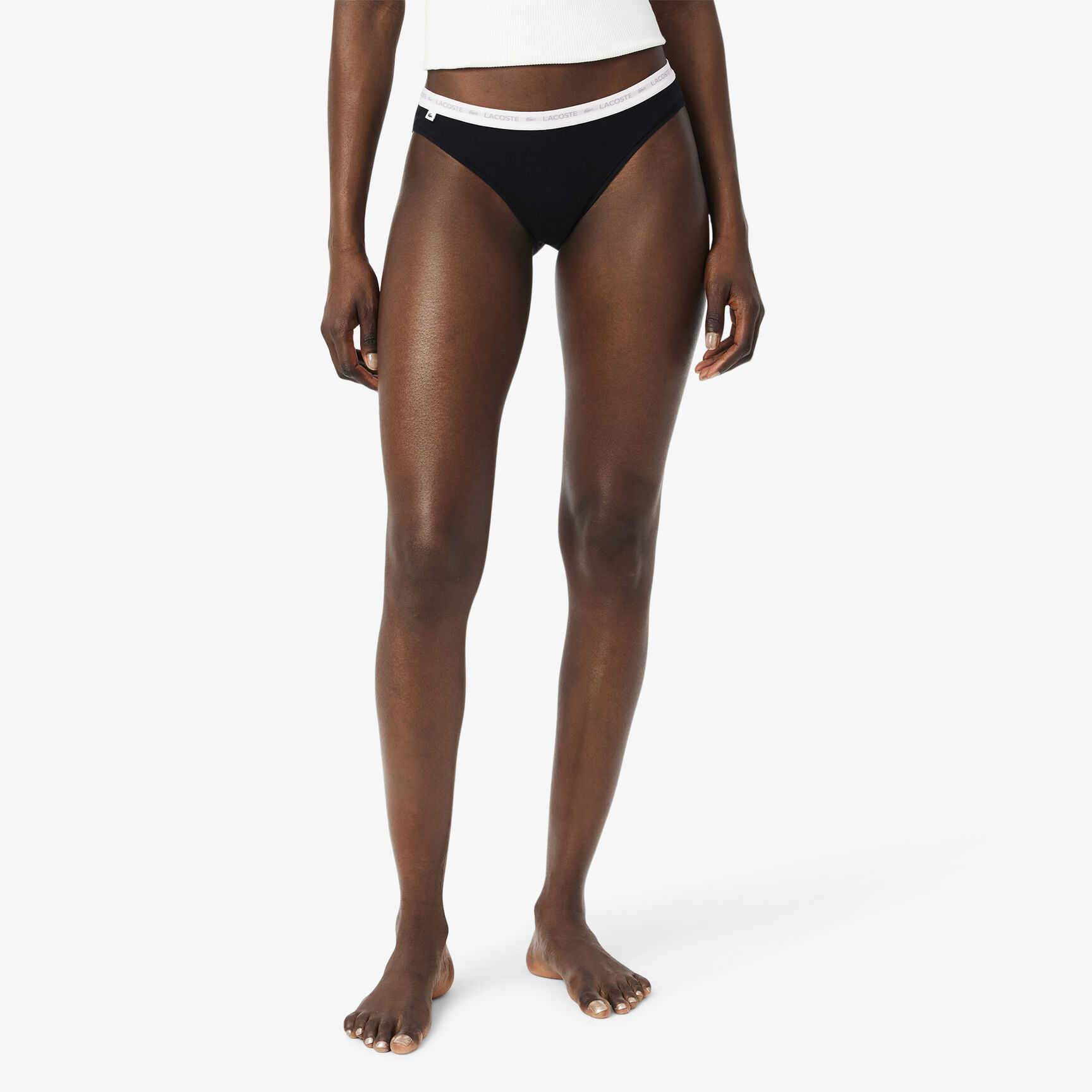 طقم بوكسر قطن مطاطي بتصميم رفيع من الجانبين، 3 قطع طقم بوكسر قطن مطاطي بتصميم رفيع من الجانبين، 3 قطع