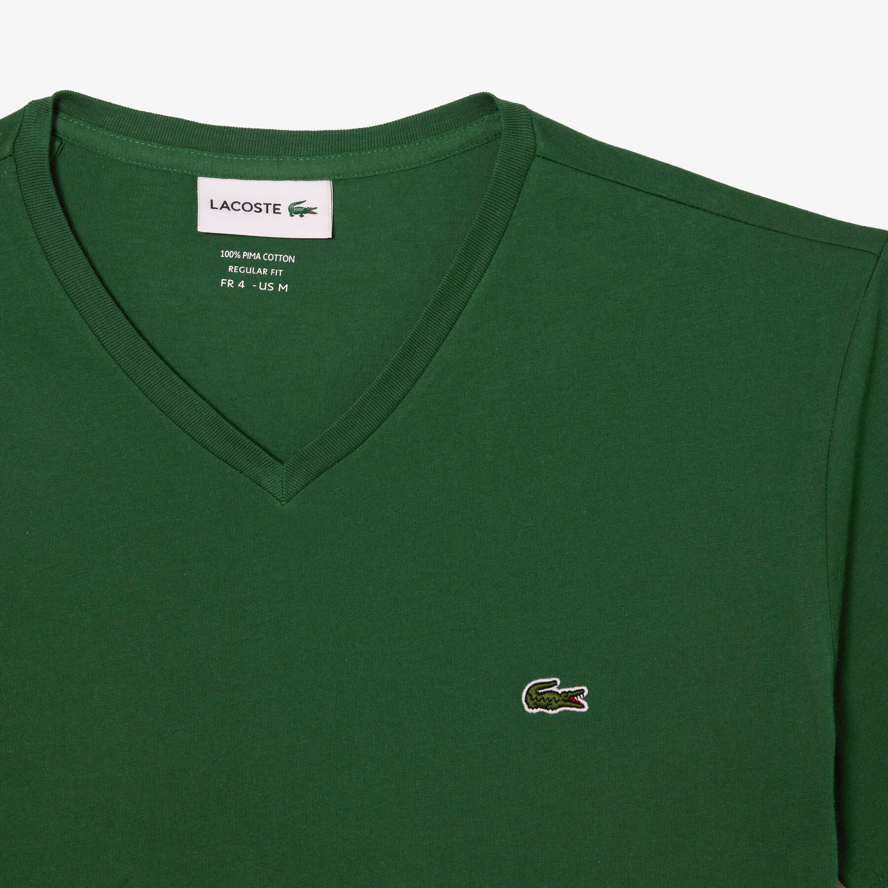 Lightweight Cotton Pima V Neck T-shirt lacoste lightweight cotton pima v neck t shirt