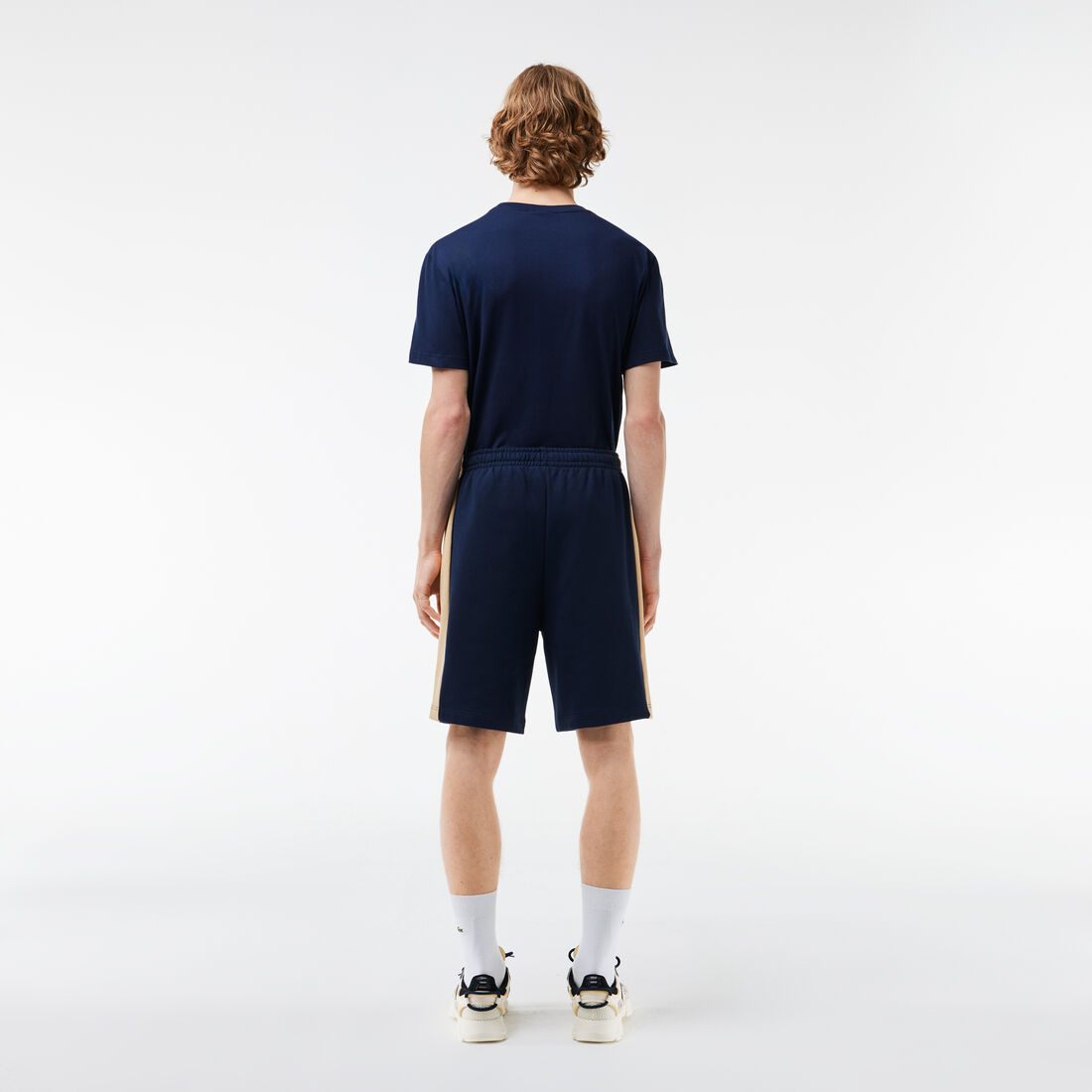 Printed Unbrushed Fleece Colourblock Jogger Shorts Printed Unbrushed Fleece Colourblock Jogger Shorts