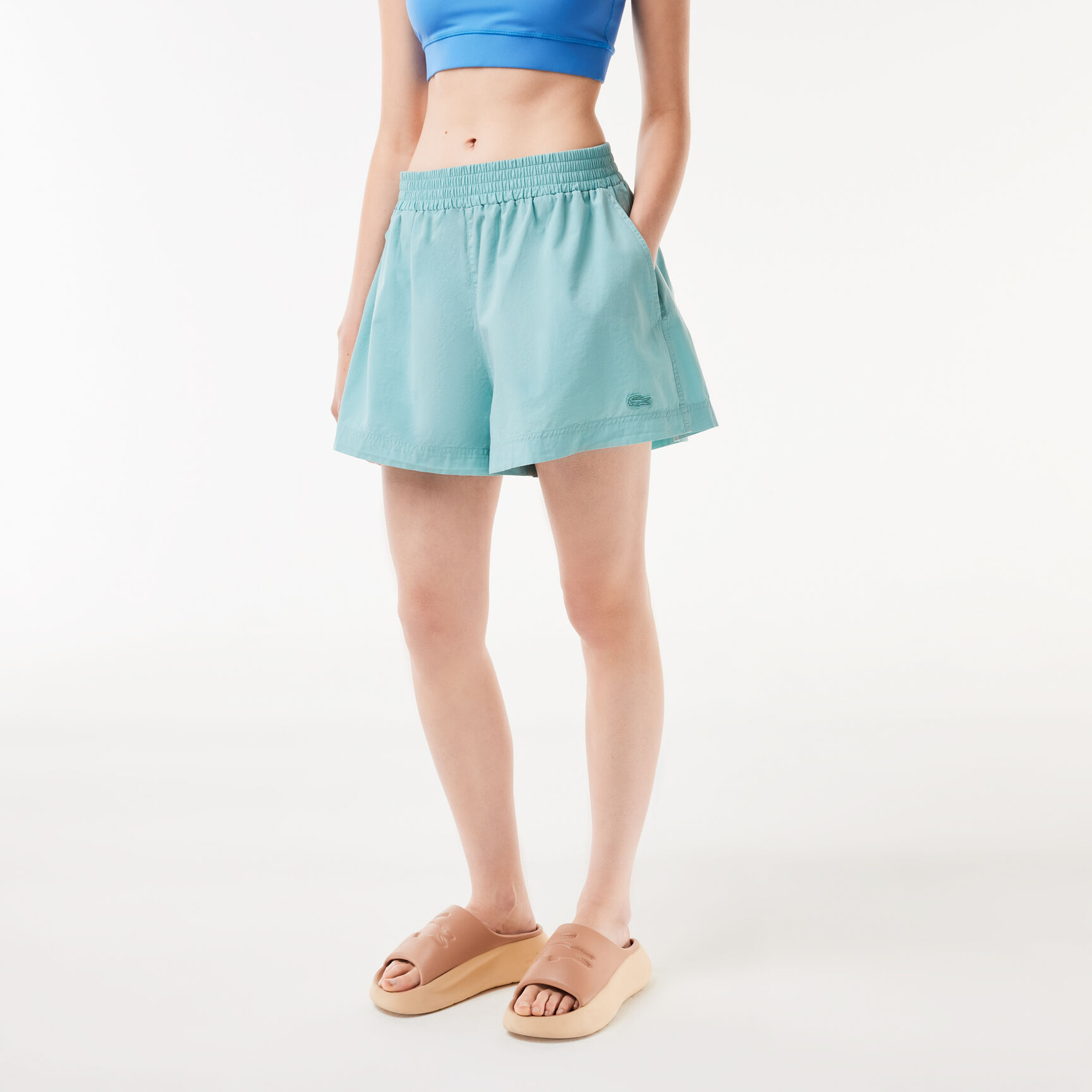 Women's Lacoste Cotton Poplin Shorts