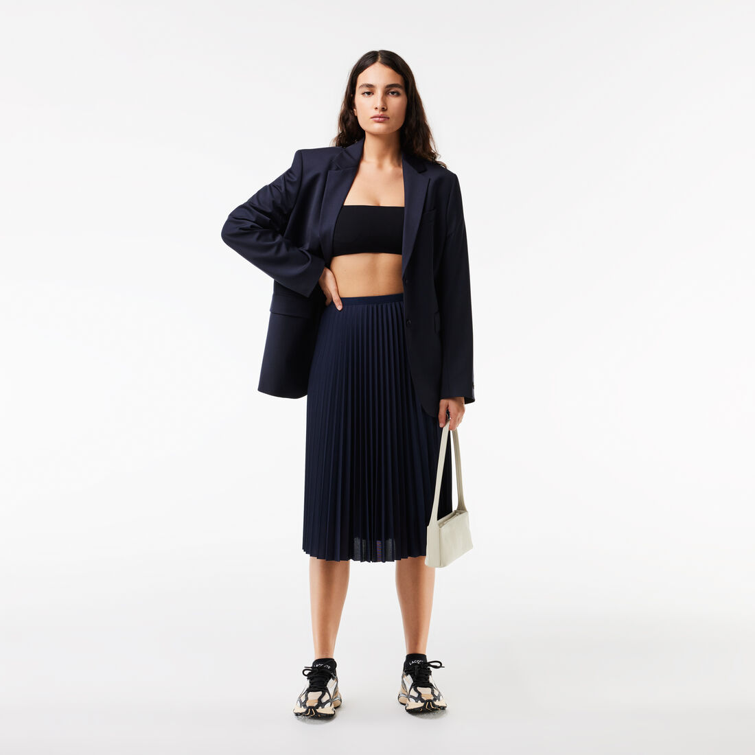 Women's Elasticised Waist Flowing Pleated Skirt Women's Elasticised Waist Flowing Pleated Skirt