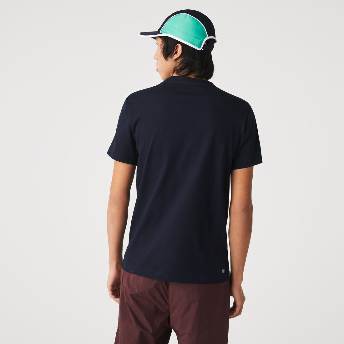 تيشيرت قطن عضوي بطبعة شعار الماركة للرجال مجموعة Lacoste SPORT تيشيرت قطن عضوي بطبعة شعار الماركة للرجال مجموعة Lacoste SPORT