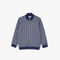 lacoste high neck zip up paris monogram sweatshirt