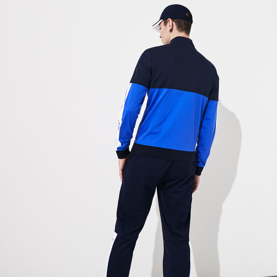 قميص ثقيل بسحاب من البيكيه المقاوم للمياه متعدد الألوان من مجموعة Lacoste SPORT للرجال قميص ثقيل بسحاب من البيكيه المقاوم للمياه متعدد الألوان من مجموعة Lacoste SPORT للرجال