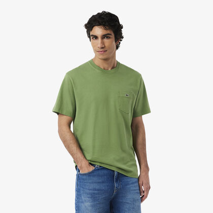 Cotton T-shirt With Breast Pocket