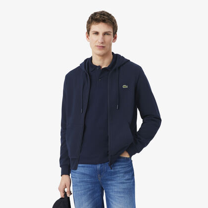 Classic Fit Zipped Fleece Sweatshirt