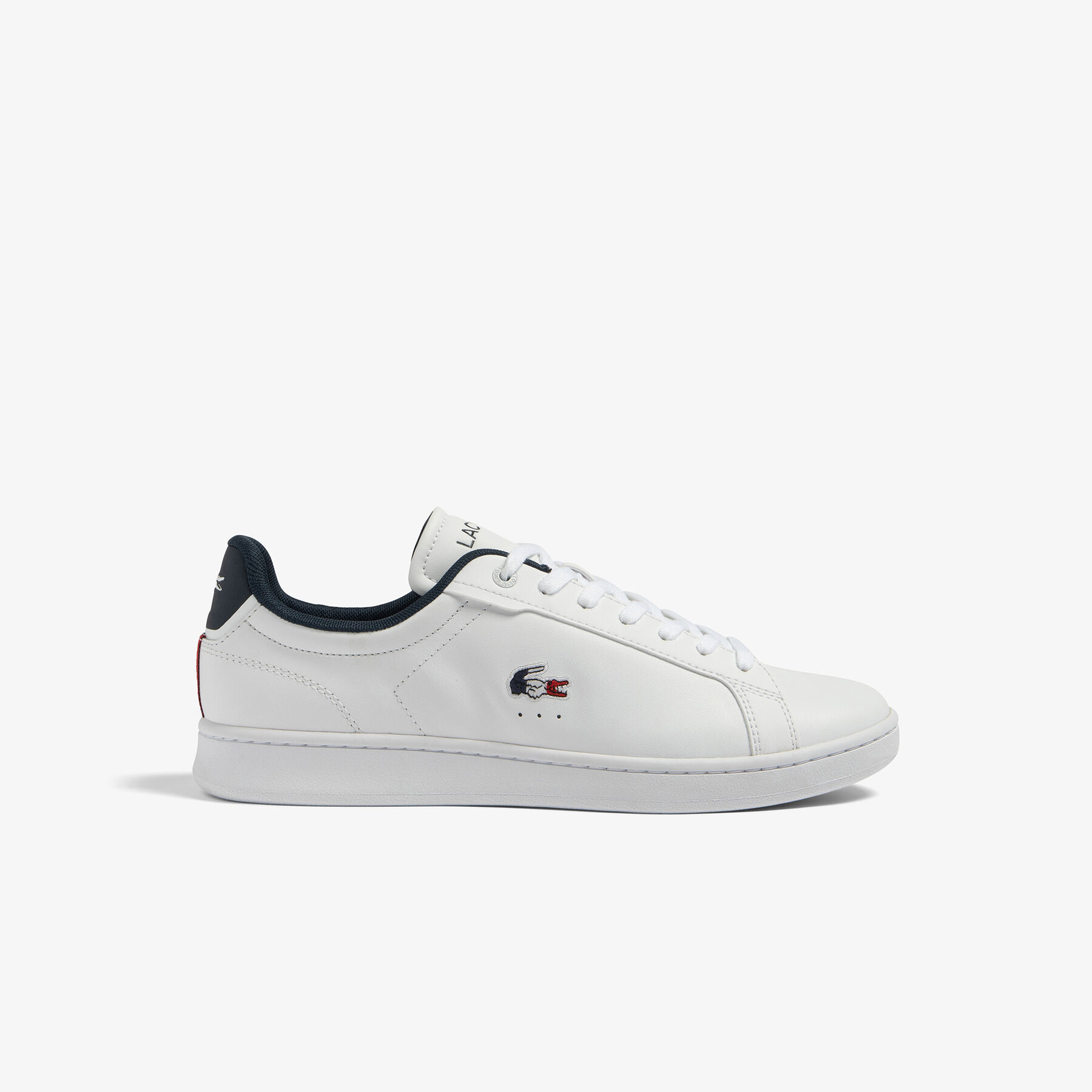 Men's Lacoste Carnaby Pro Leather Tricolour Trainers men s lacoste carnaby pro leather tricolour trainers