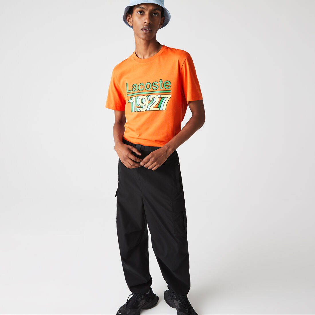 تيشيرت قطني مطبوع برقبة دائرية للرجال تيشيرت قطني مطبوع برقبة دائرية للرجال