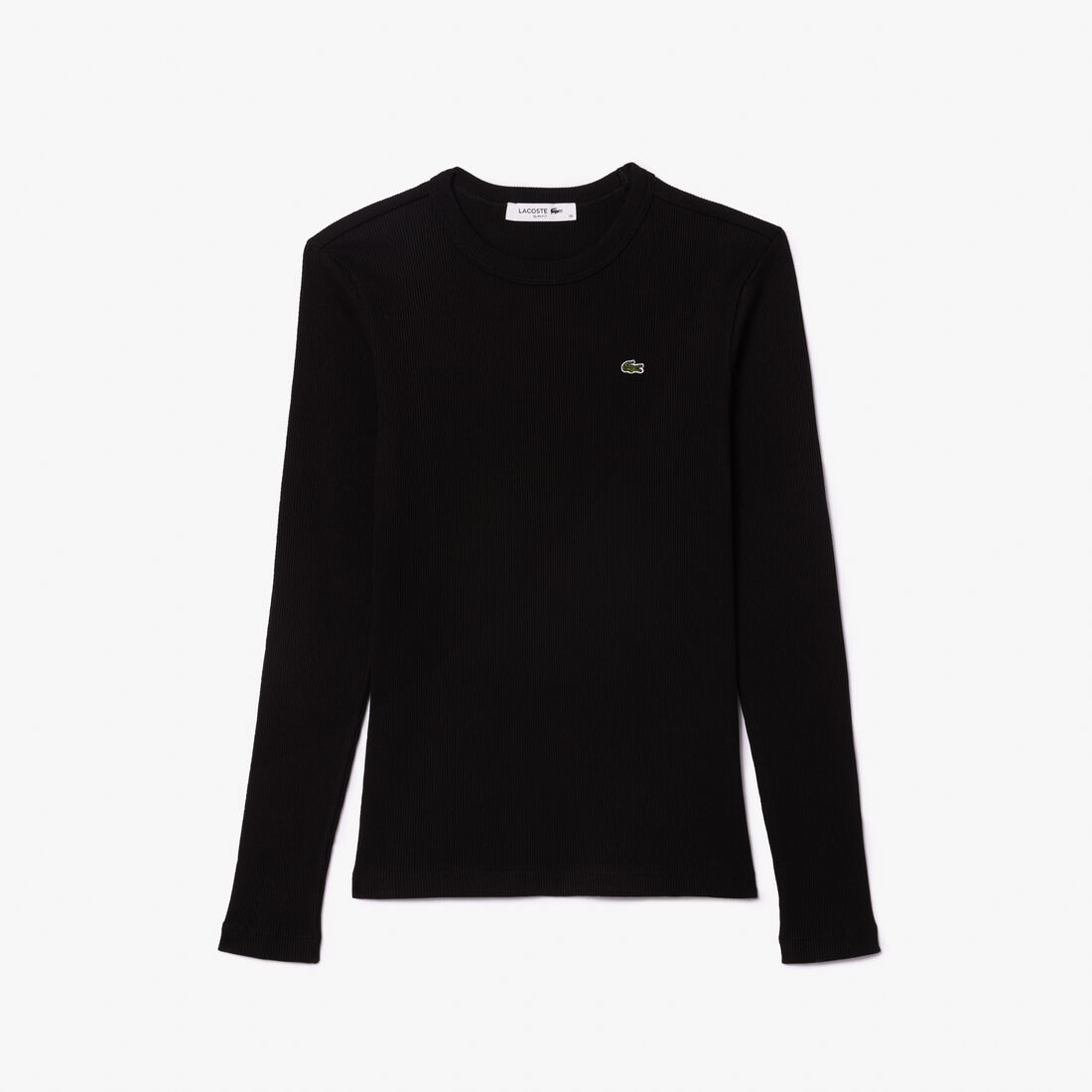 Long Sleeved Ribbed Cotton T-shirt Long Sleeved Ribbed Cotton T-shirt