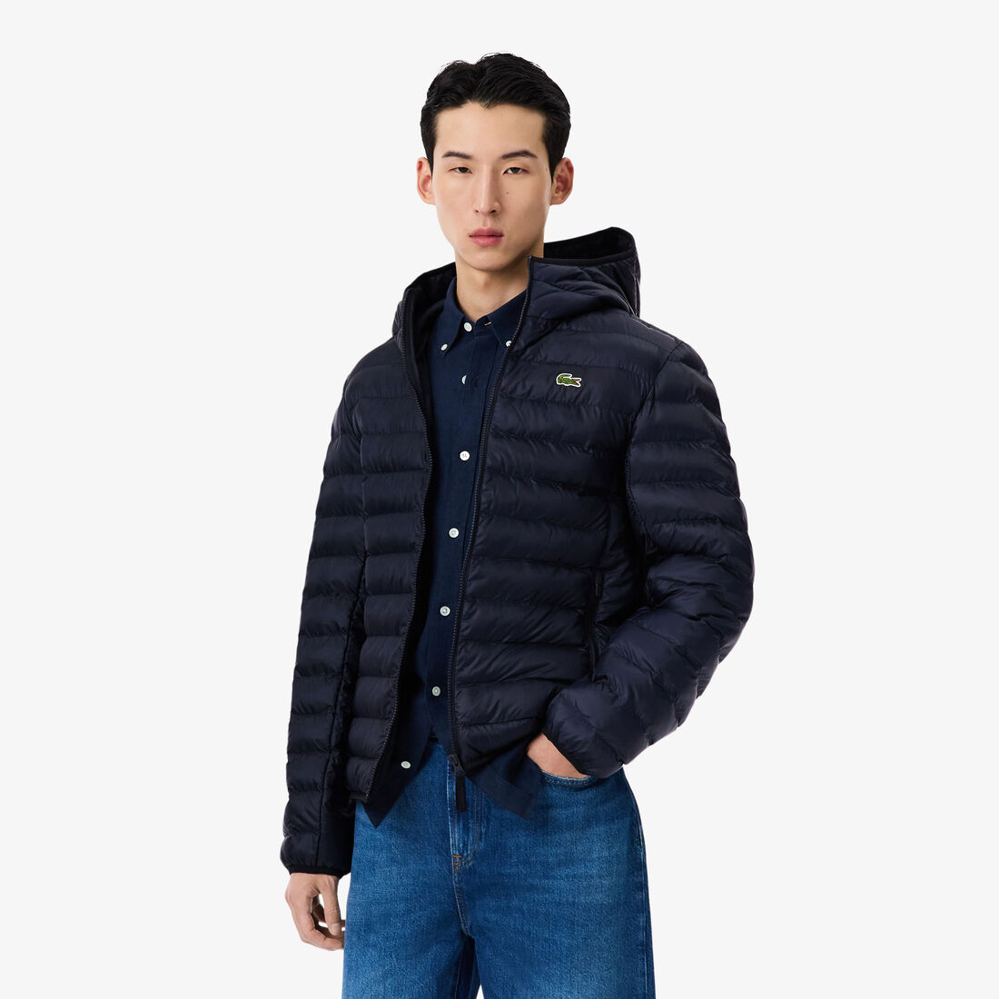 Water-Repellent Quilted Puffed Jacket
