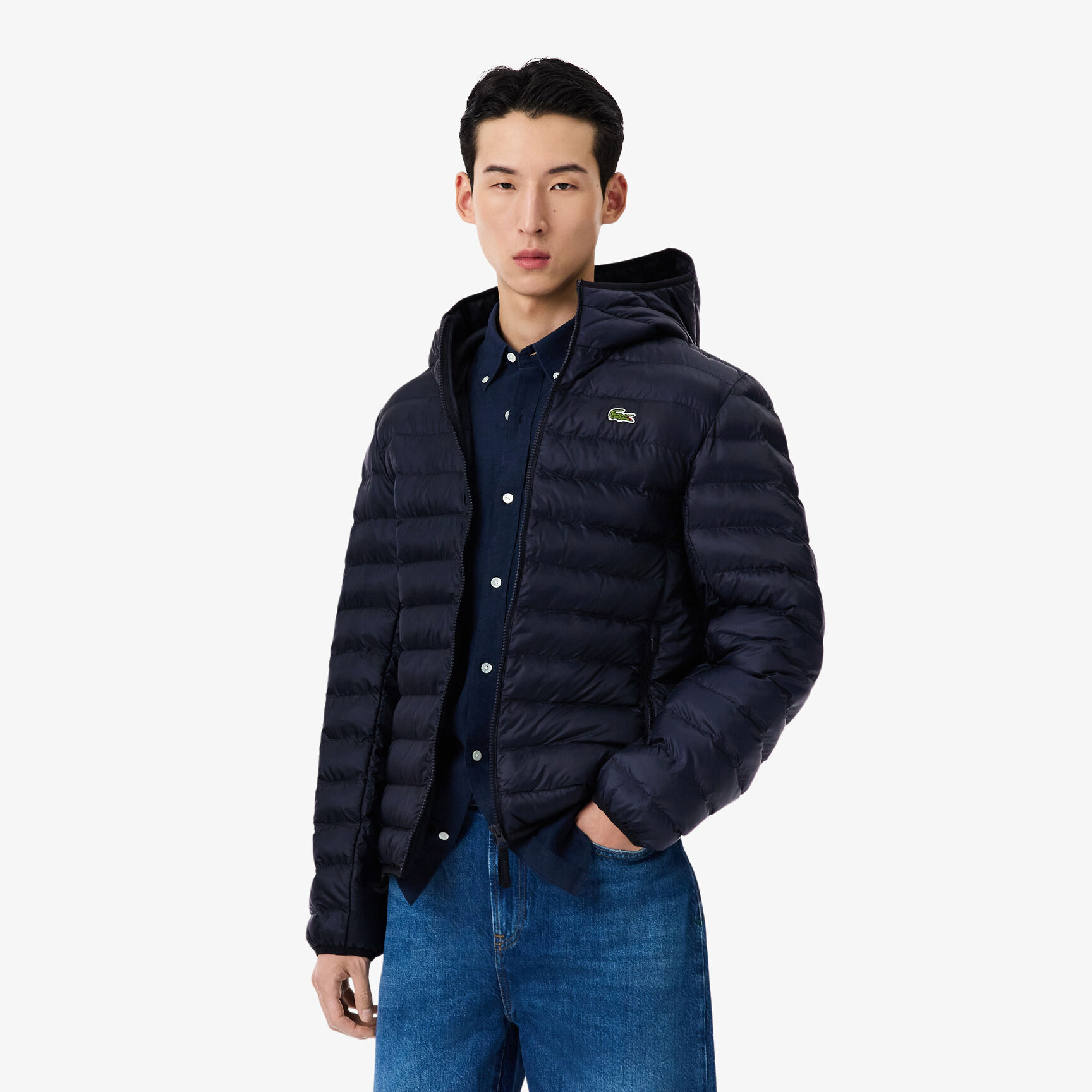 Water-Repellent Quilted Puffed Jacket