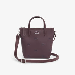 lacoste mini zipped tote