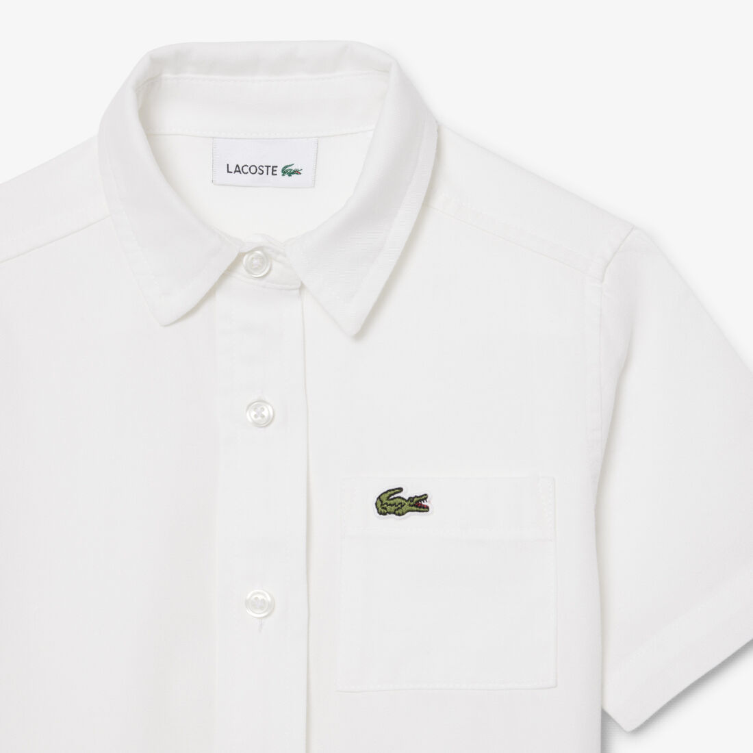 فستان قميص بتنورة من قماش البوبلين المطوي فستان قميص بتنورة من قماش البوبلين المطوي