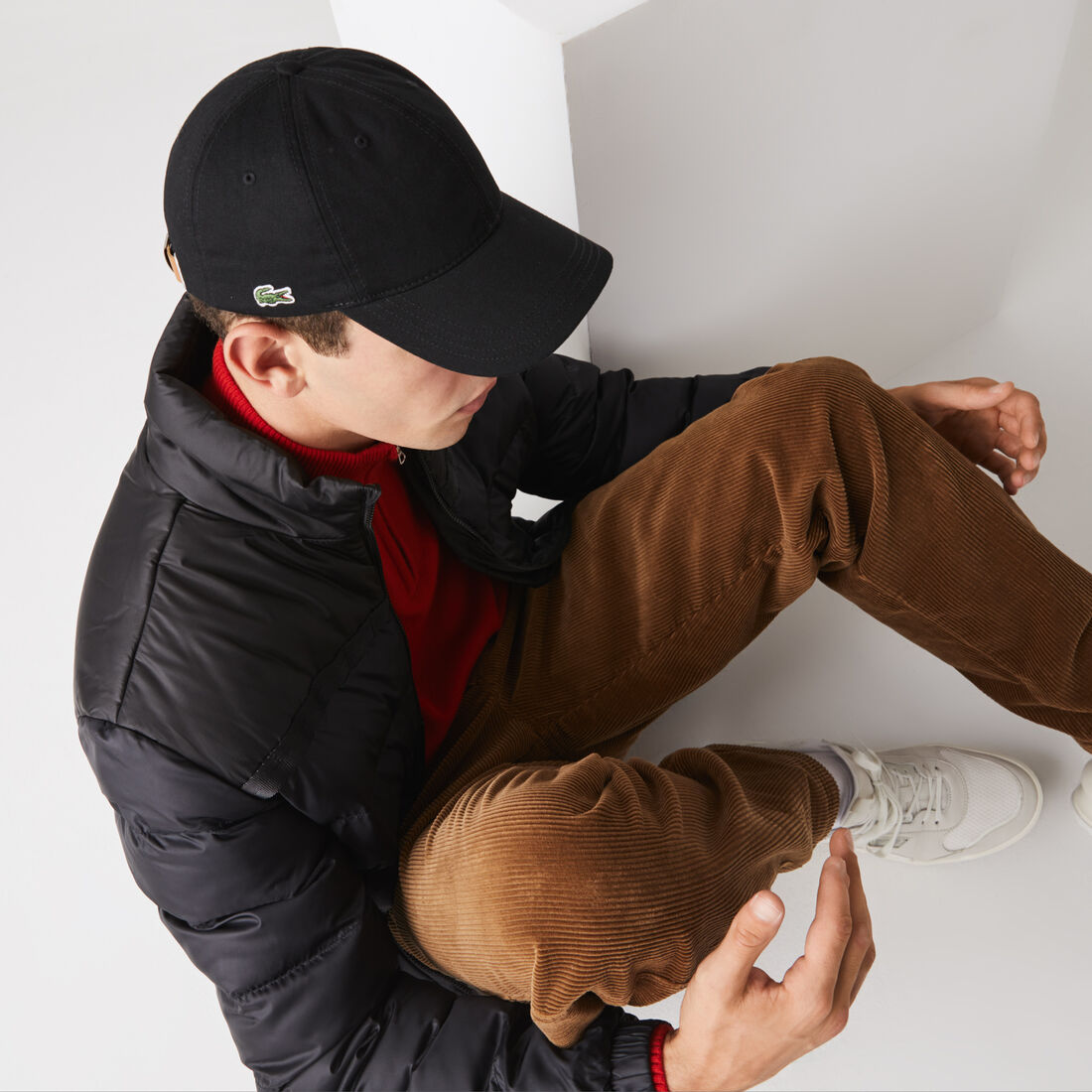 Men's Contrast Strap Cotton Cap