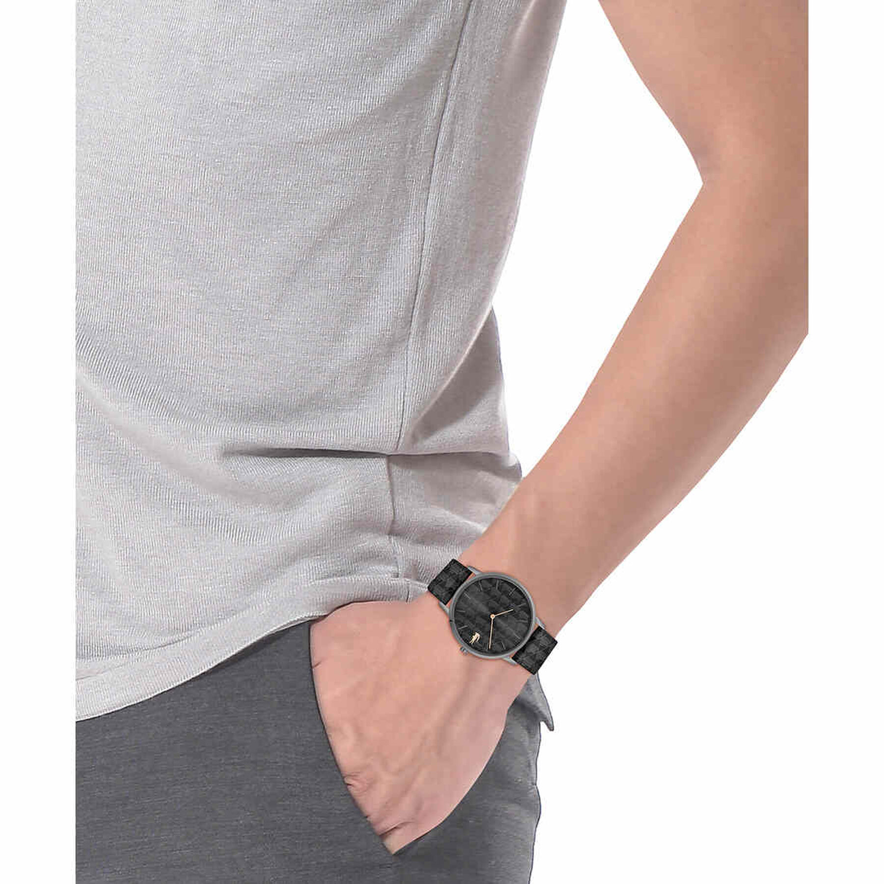 lacoste men crocogin watch