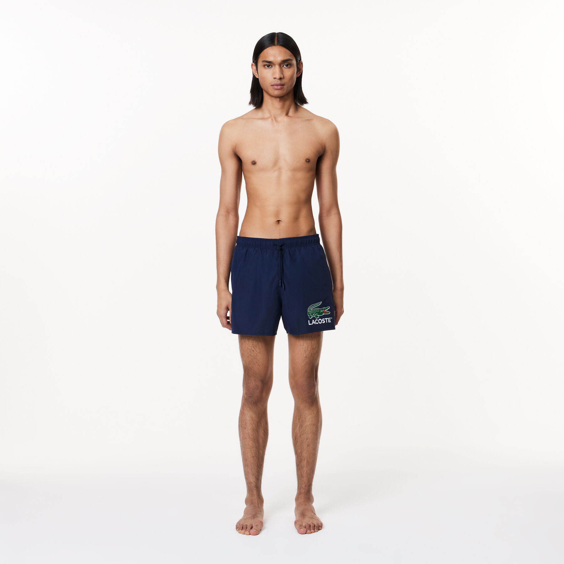 Croc Print Swim Trunks