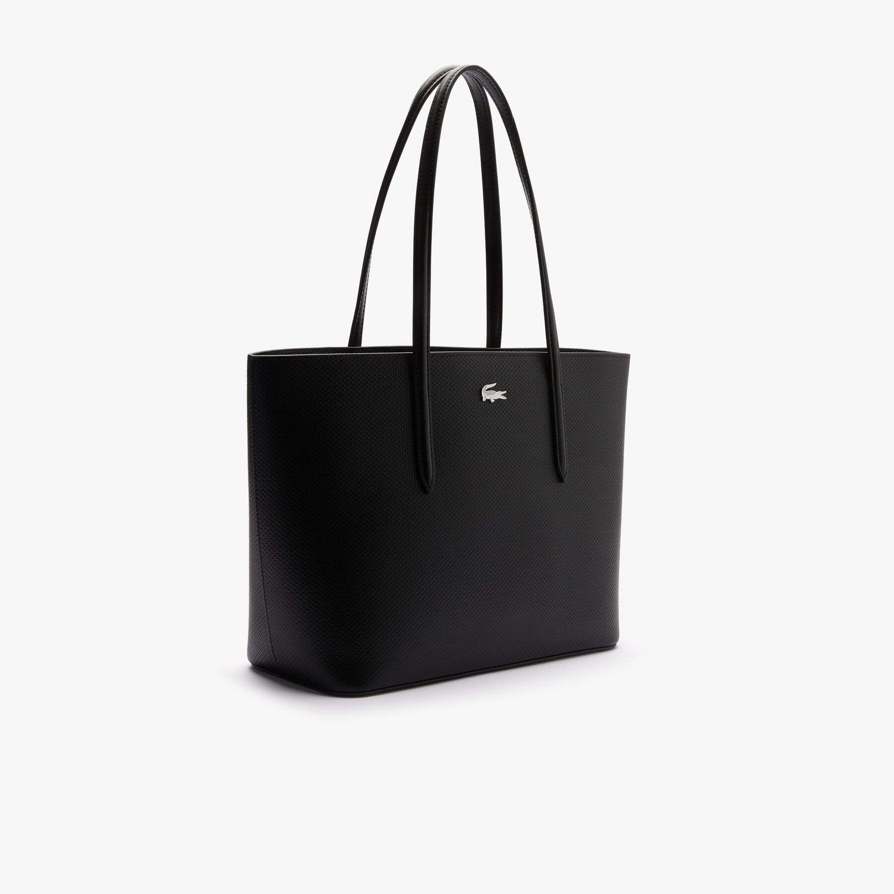 Women’s Chantaco Piqué Leather Tote Bag lacoste women s chantaco piqu leather tote bag