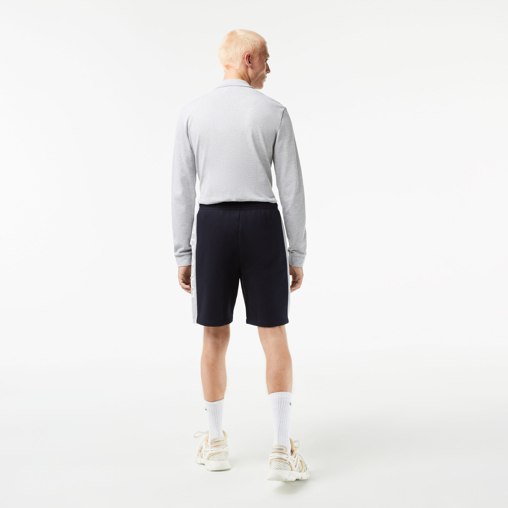 شورت صوف قطني مقسم بألوان بقصة عادية للرجال شورت صوف قطني مقسم بألوان بقصة عادية للرجال