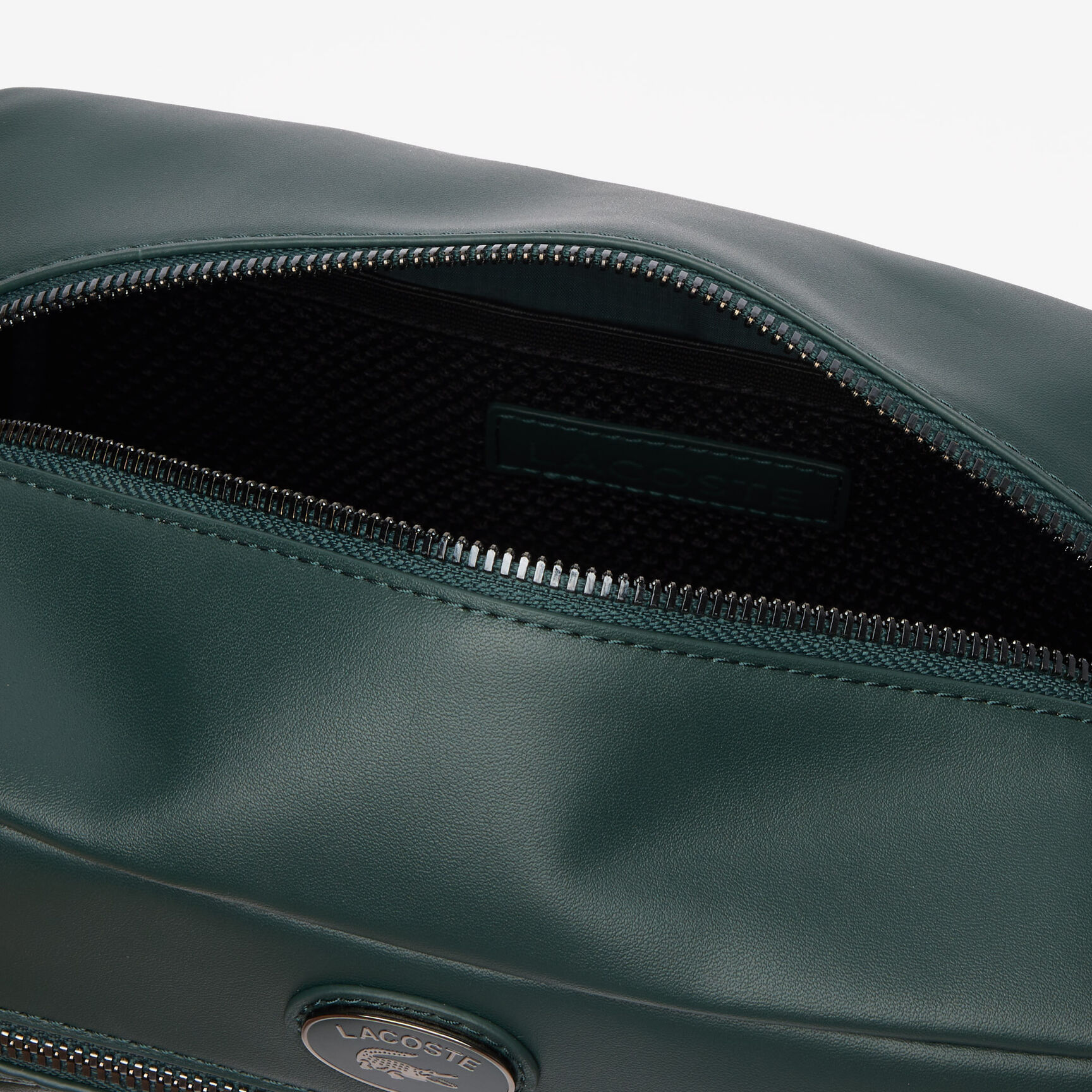 Leather Monogram Print Pouch Purse Leather Monogram Print Pouch Purse