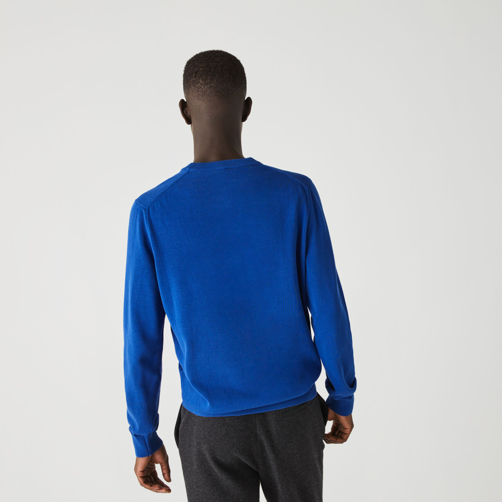 Monochrome Crew Neck Cotton Sweater 